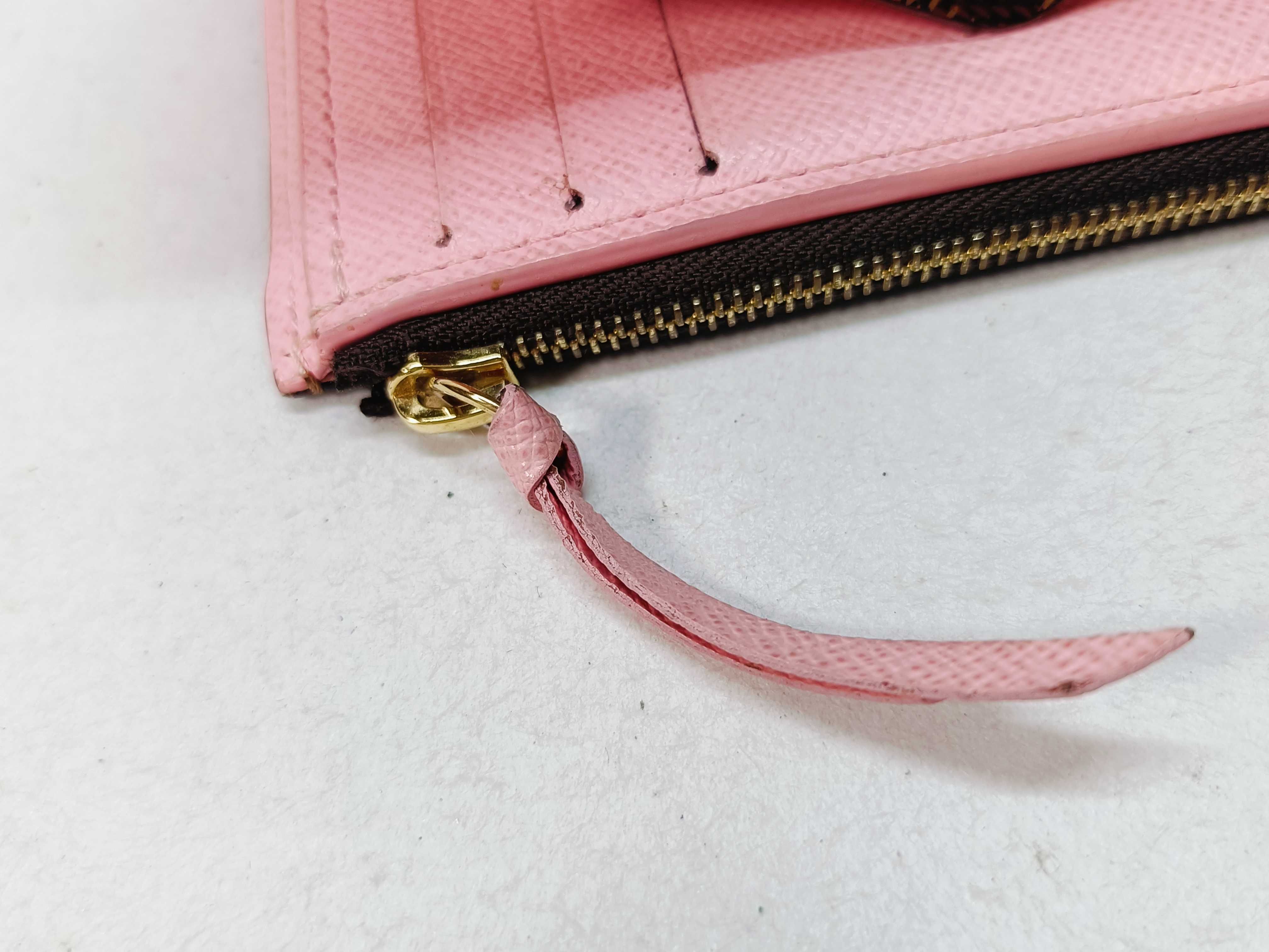 Damier Portefeuille Victorine Brown x Pink Wallet — view 9