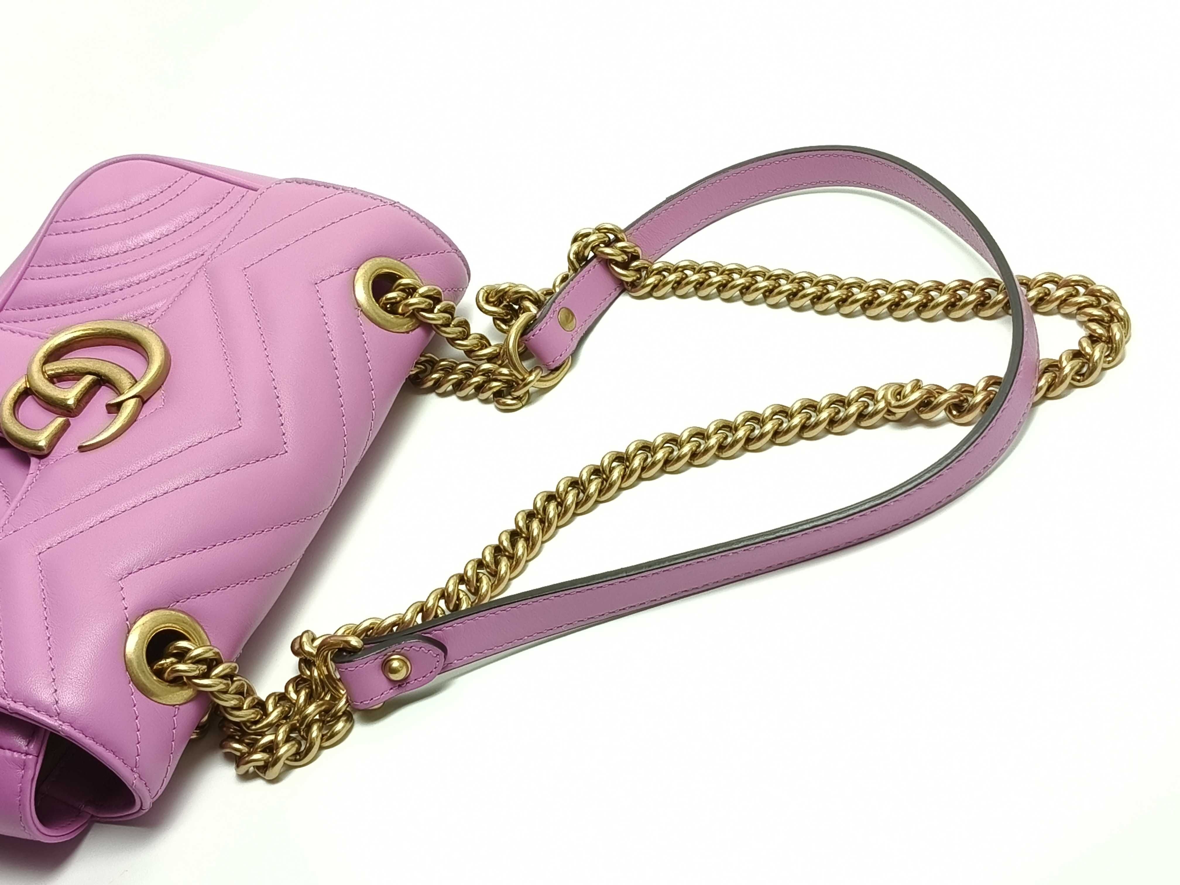 446744 GG Marmont Chain Shoulder Bag — view 3