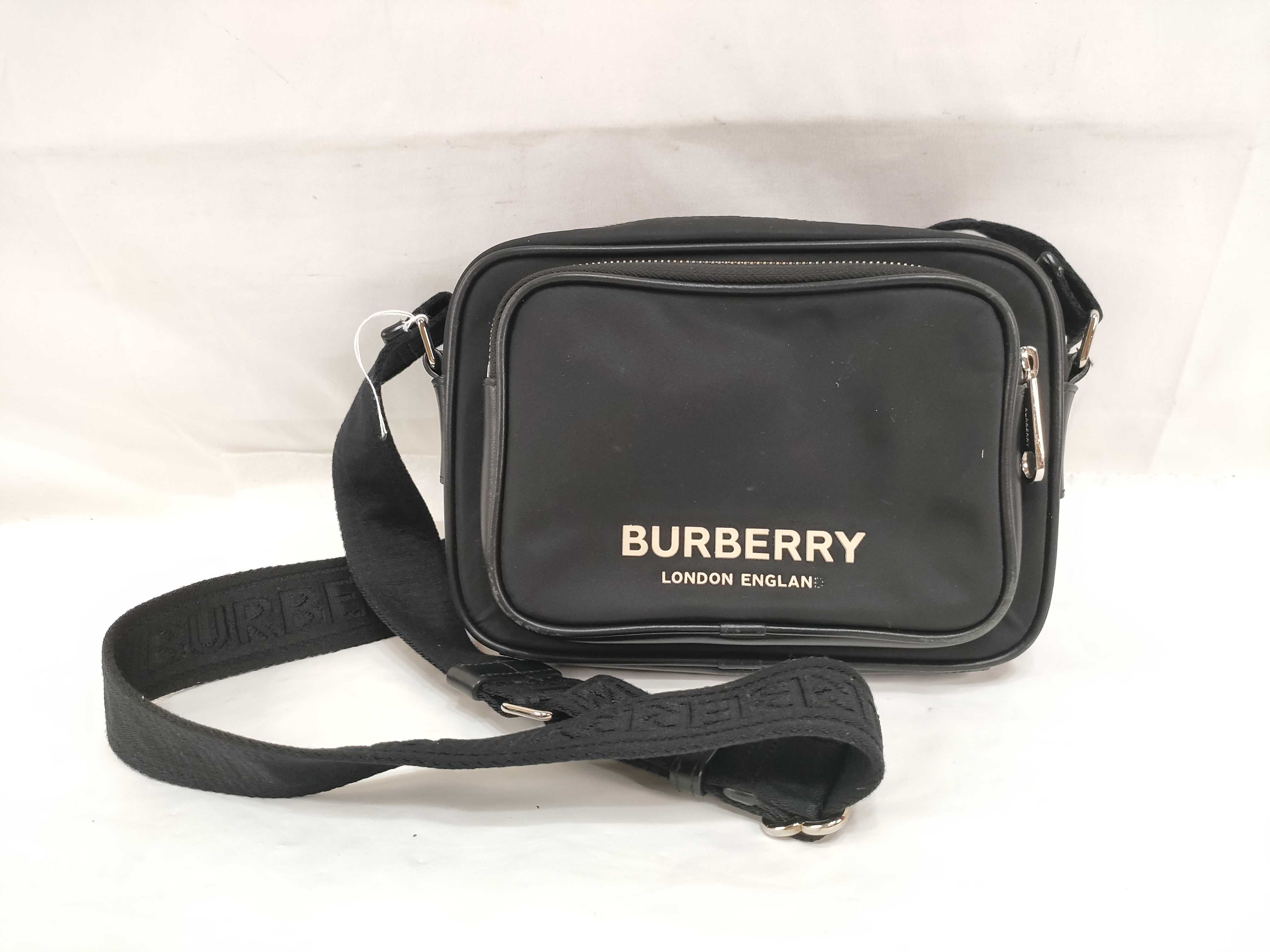 Nylon Shoulder Bag (Black)