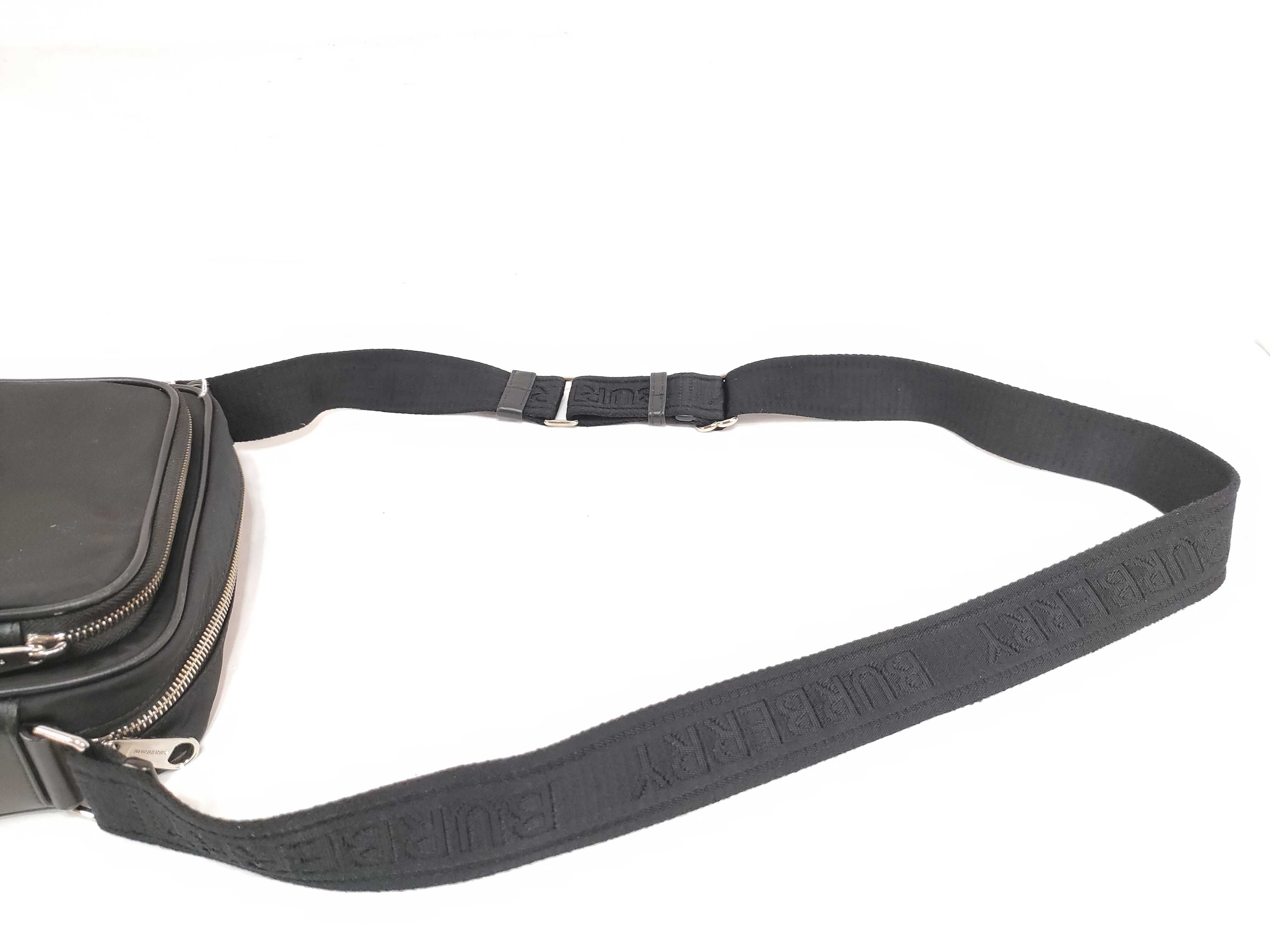 Nylon Shoulder Bag (Black) — view 3