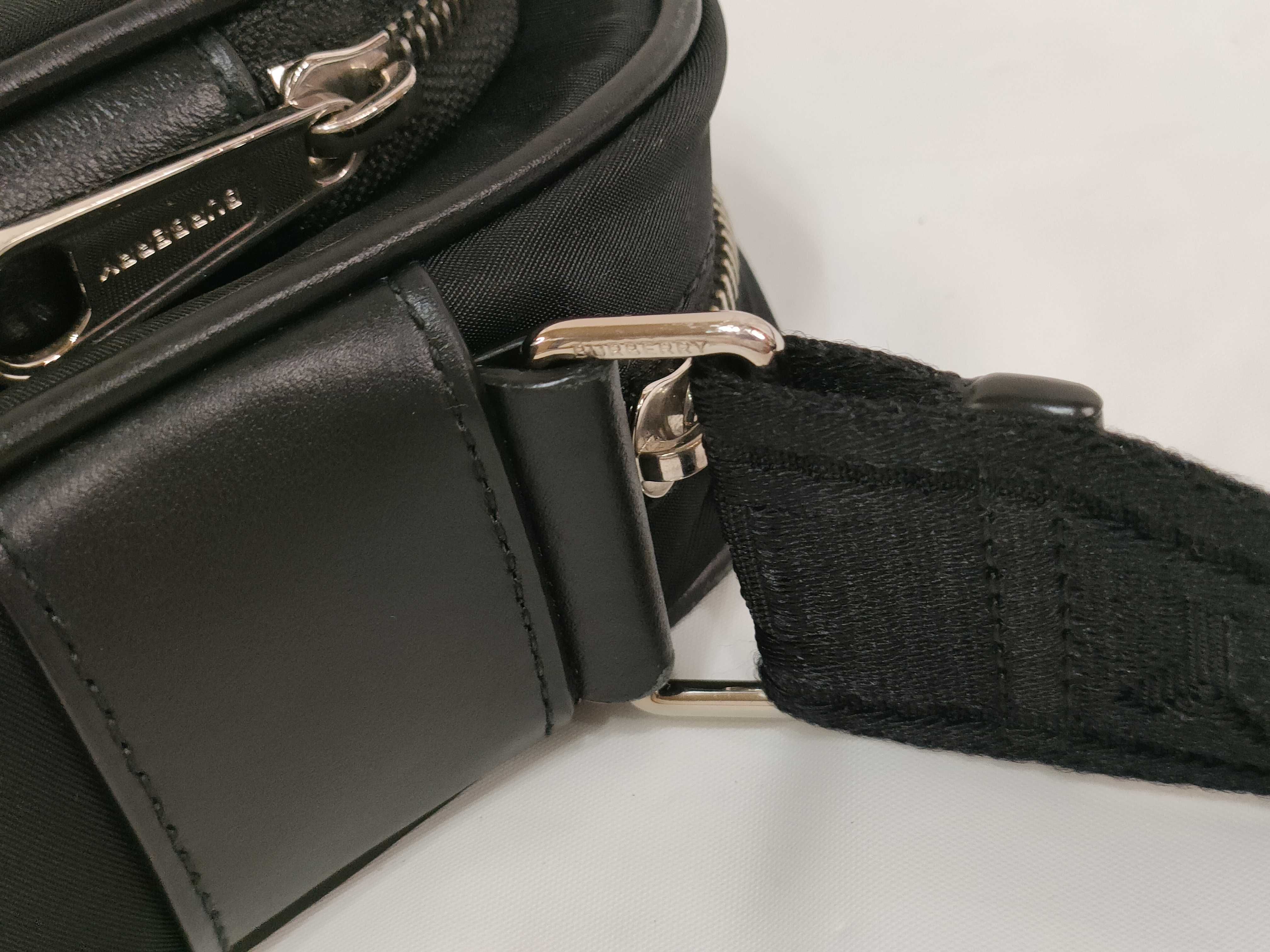 Nylon Shoulder Bag (Black) — view 4