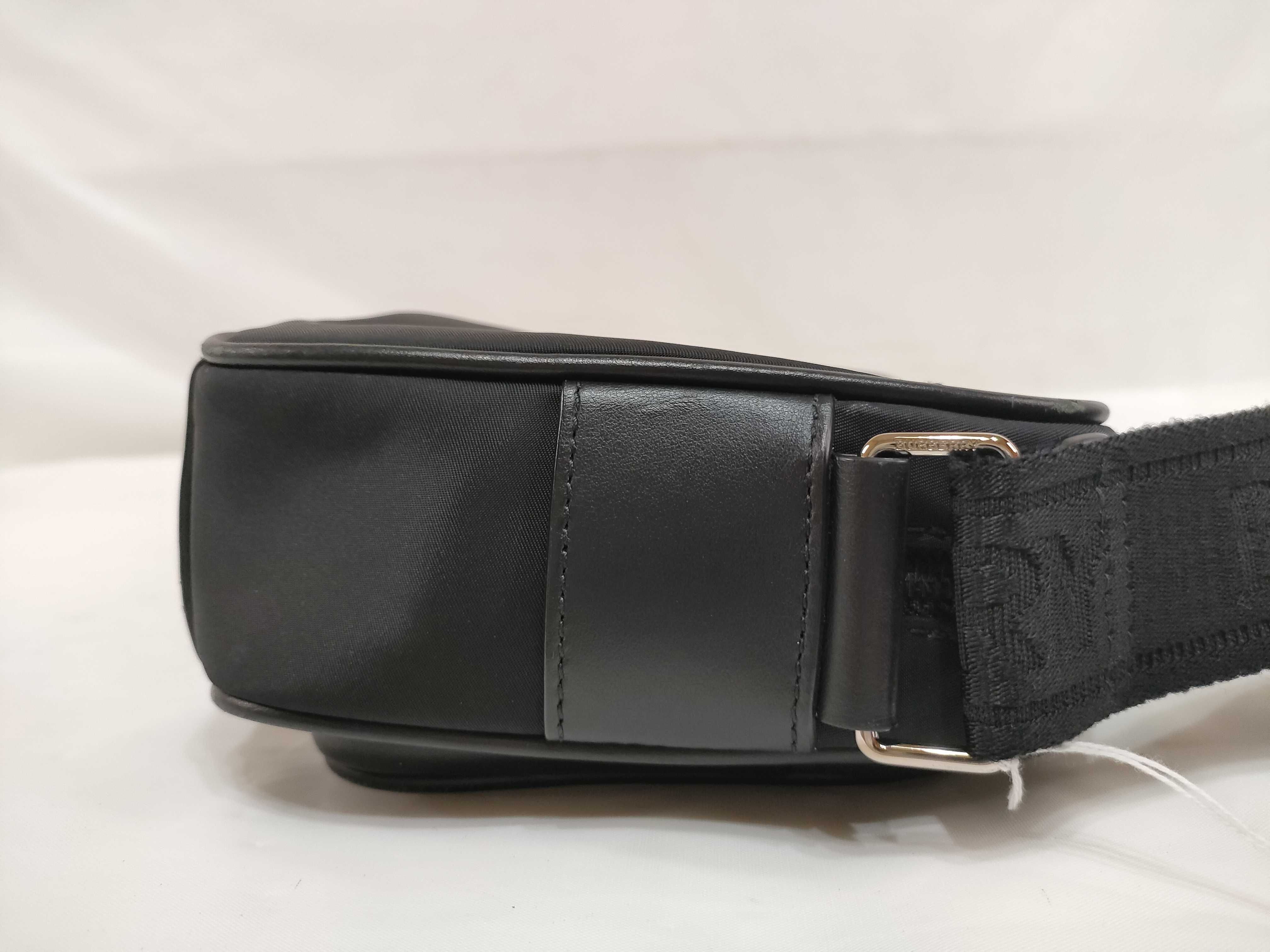 Nylon Shoulder Bag (Black) — view 7