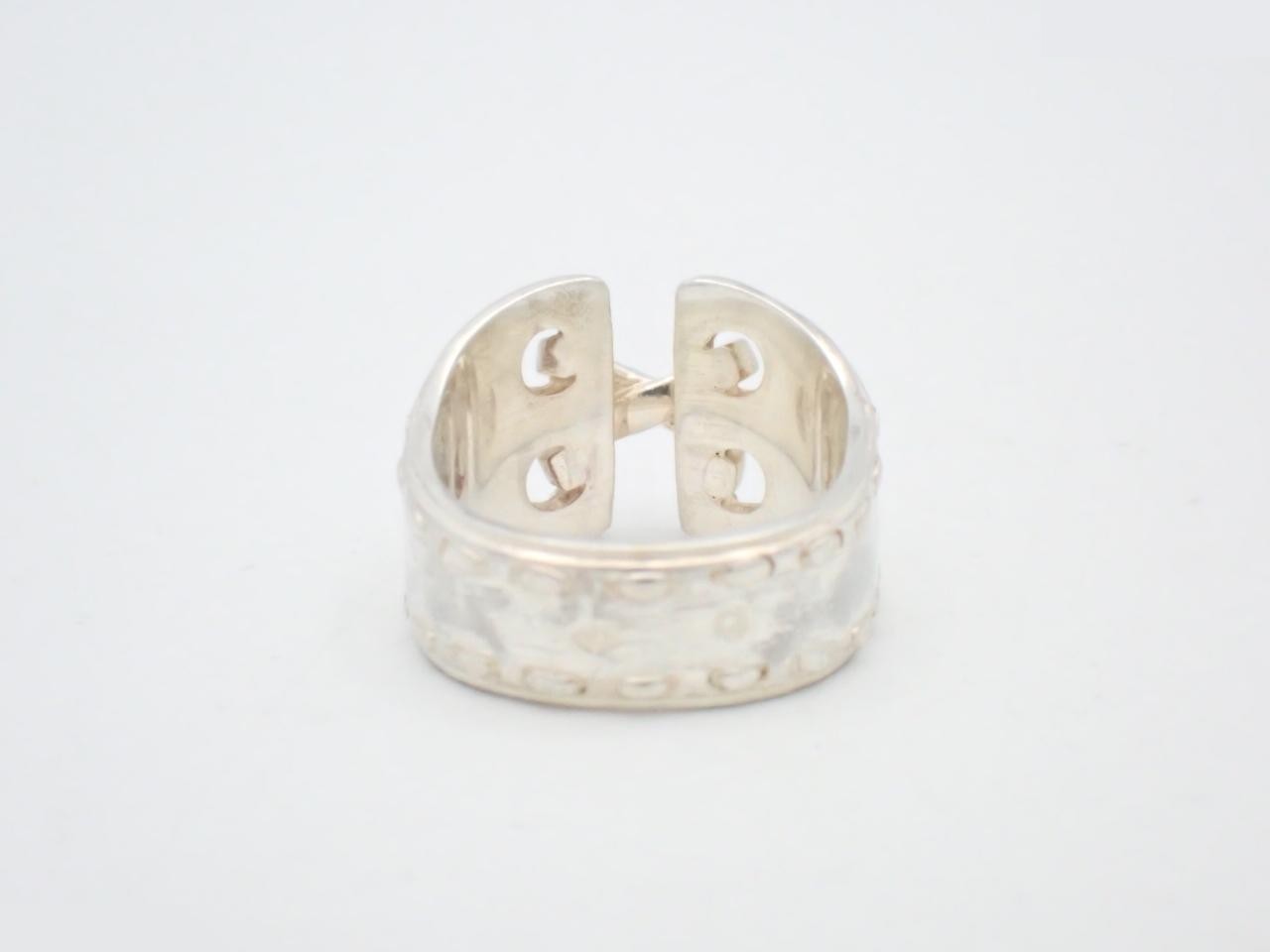 Mexico ring, 925 sterling silver, 5.6g, stamped "51", actual size #8 — view 2