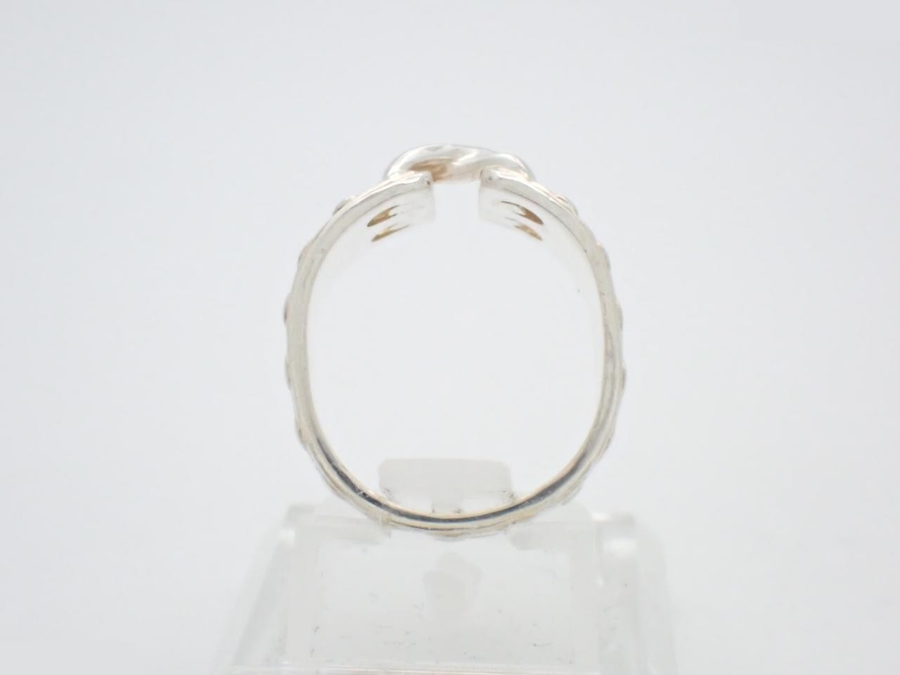 Mexico ring, 925 sterling silver, 5.6g, stamped "51", actual size #8 — view 3