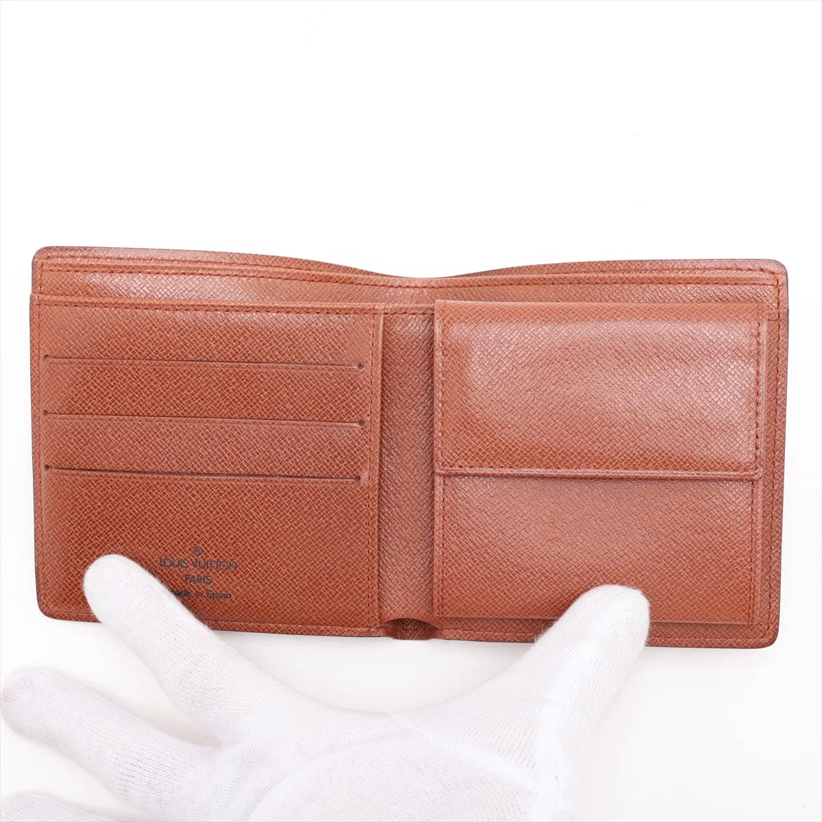 Monogram Portefeuille Marco M61675 CA0922 Brown Compact Wallet — view 3