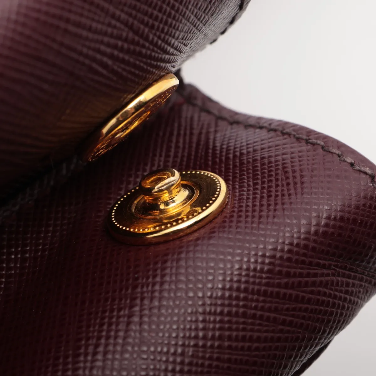 Saffiano Luxe Leather 2WAY Handbag Bordeaux 1BA863 — view 15