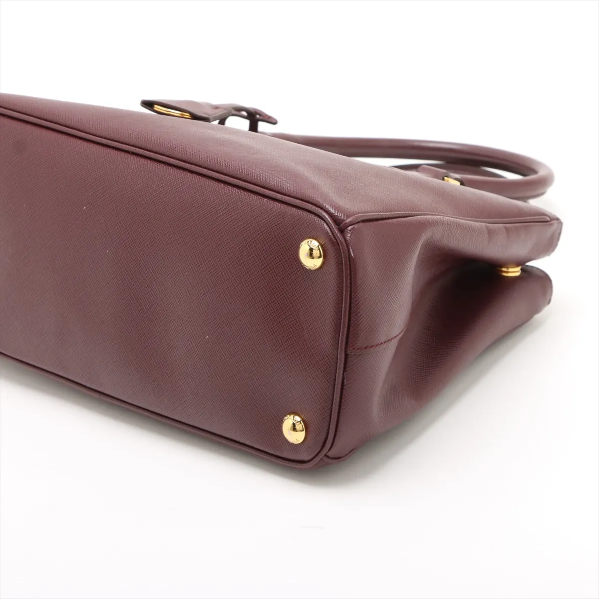 Saffiano Luxe Leather 2WAY Handbag Bordeaux 1BA863 — view 3