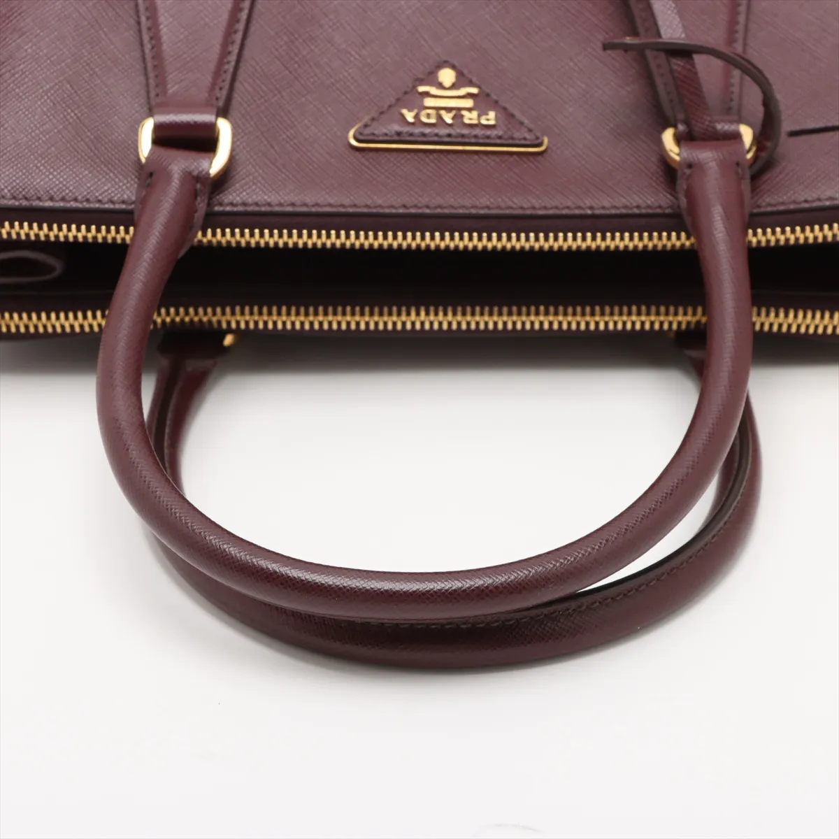 Saffiano Luxe Leather 2WAY Handbag Bordeaux 1BA863 — view 5