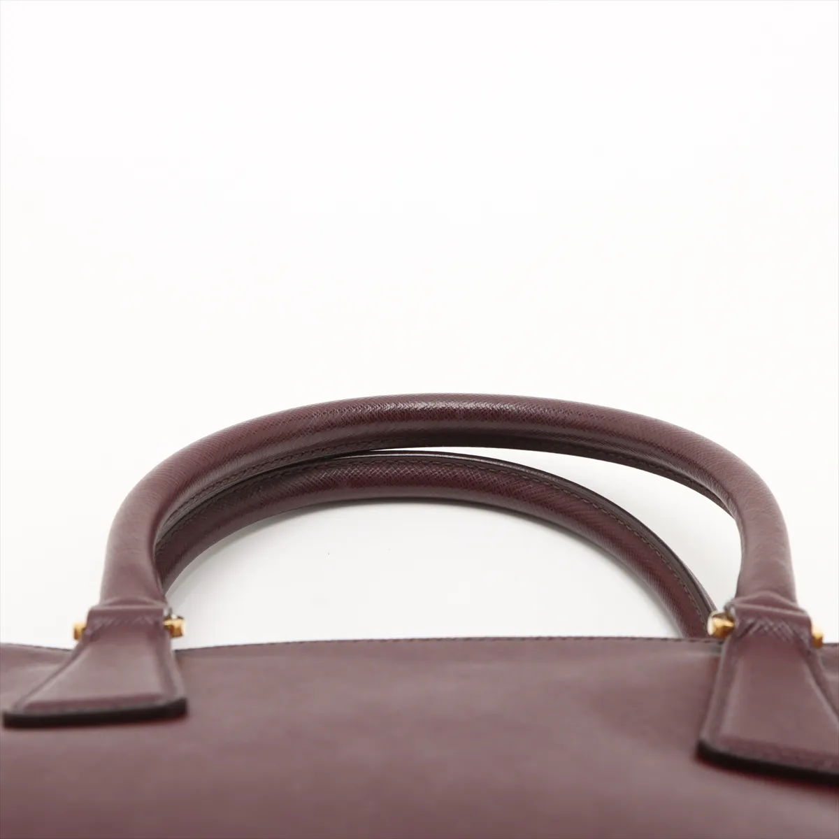 Saffiano Luxe Leather 2WAY Handbag Bordeaux 1BA863 — view 6