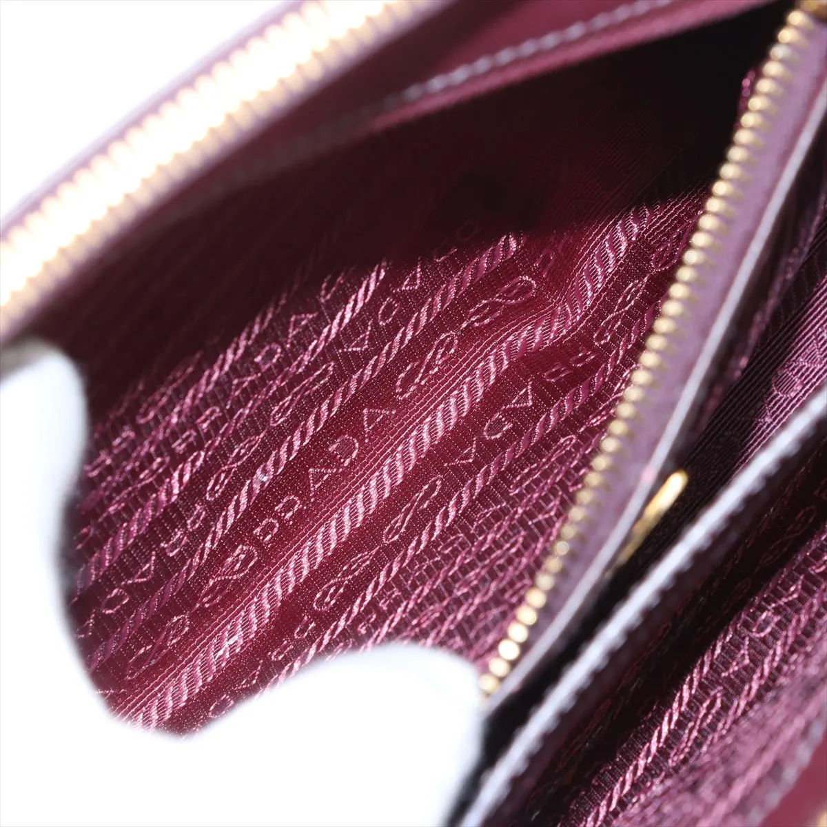 Saffiano Luxe Leather 2WAY Handbag Bordeaux 1BA863 — view 10