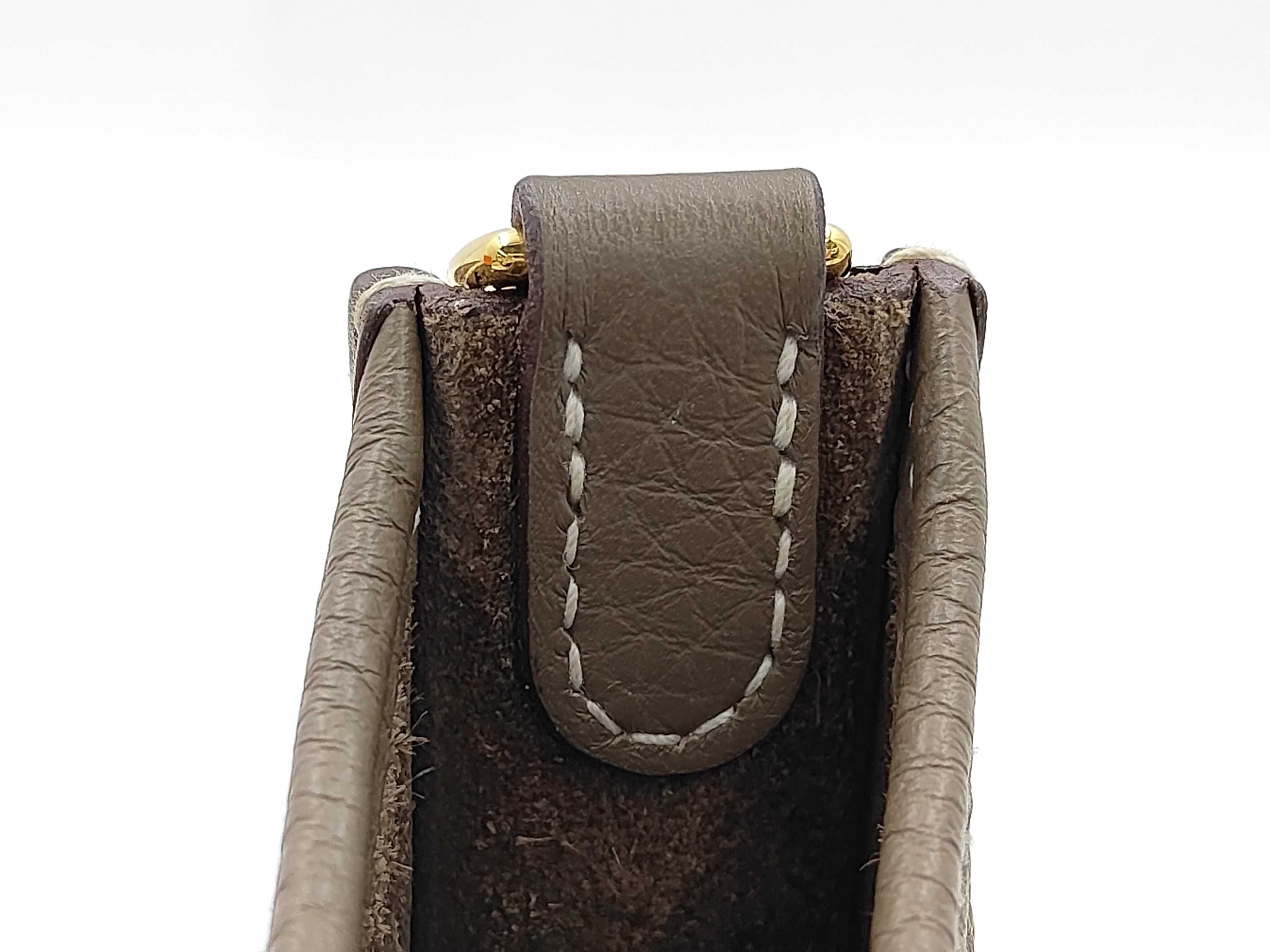 Evelyne 16 TPM Amazon Taurillon Etoupe GD Hardware W Stamp Shoulder Bag — view 6