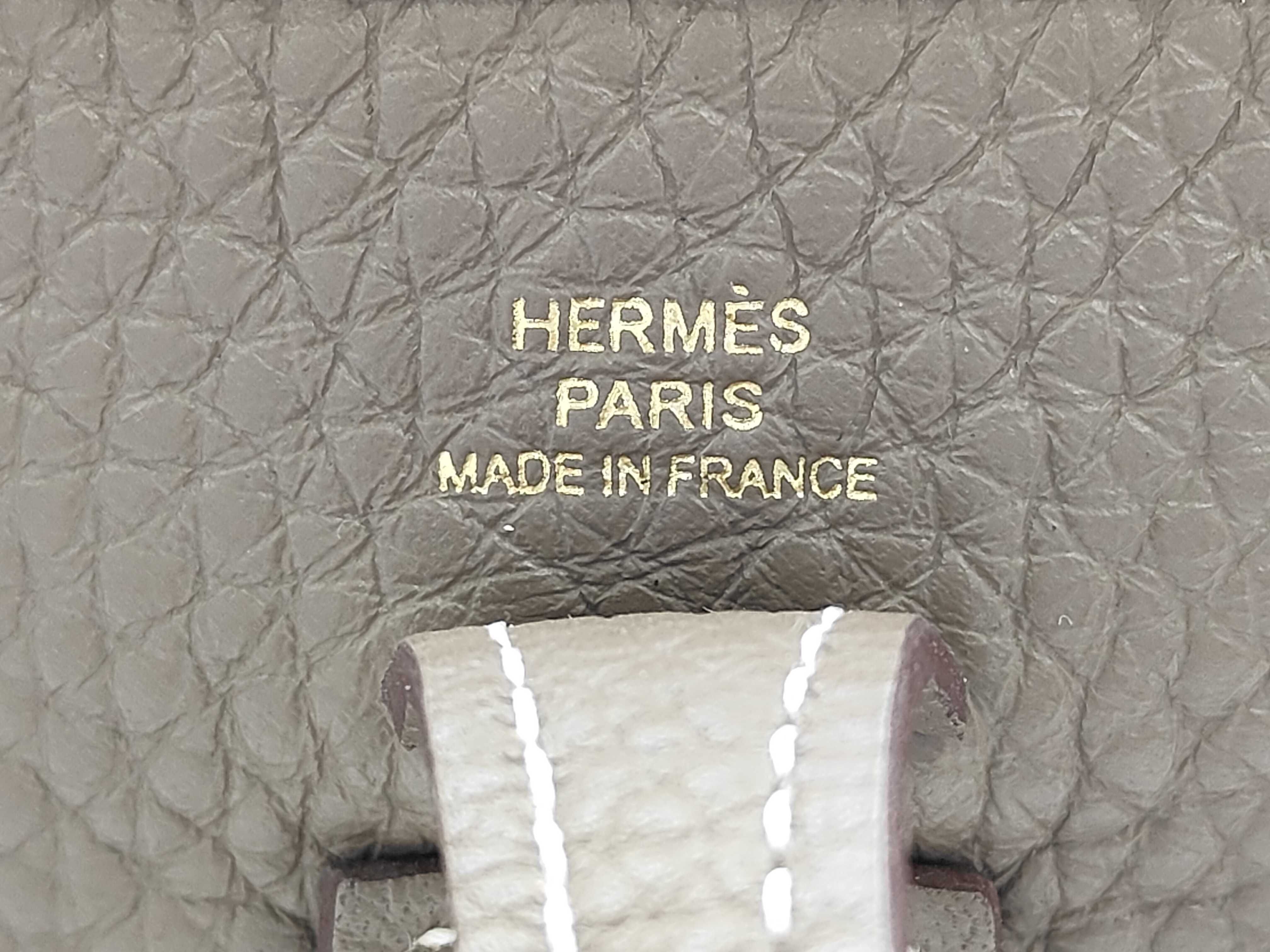 Evelyne 16 TPM Amazon Taurillon Etoupe GD Hardware W Stamp Shoulder Bag — view 8