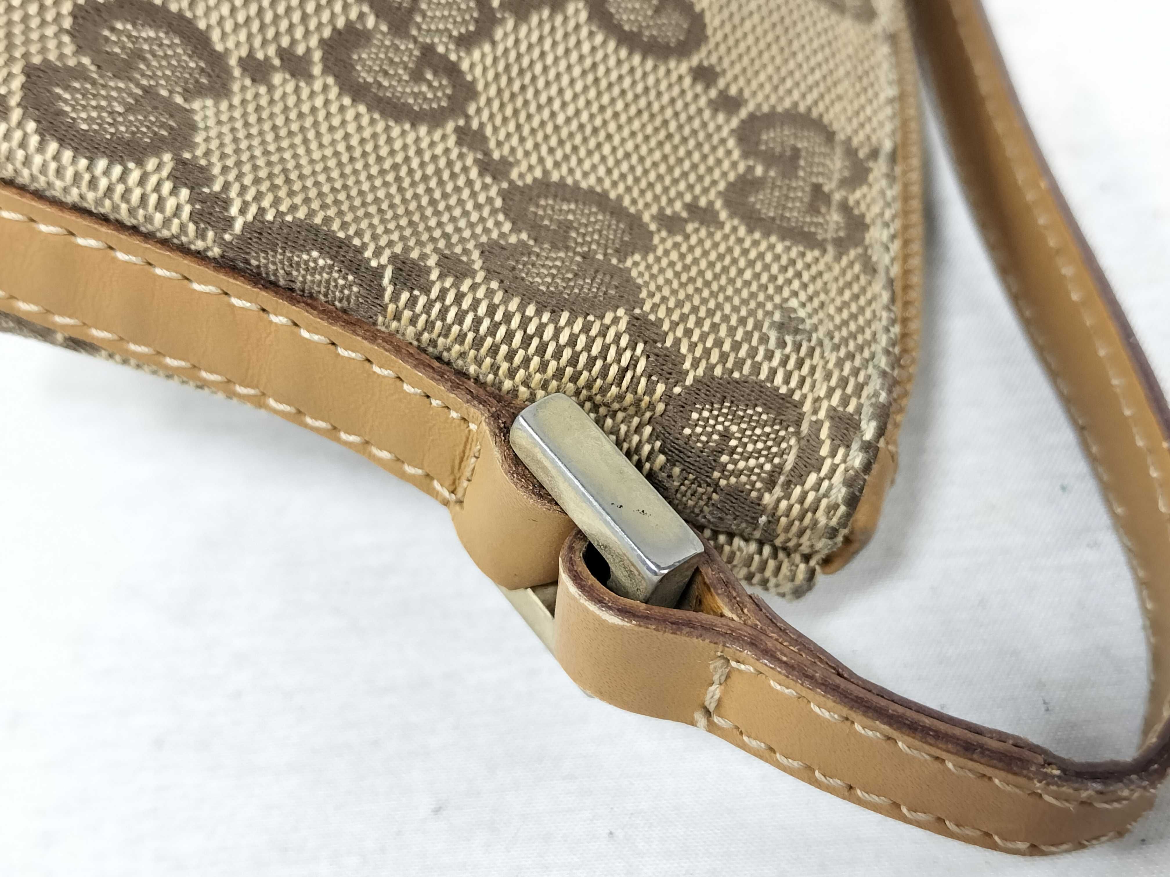 GG Canvas Handbag, Gucci Handbag with GG Pattern Canvas — view 5