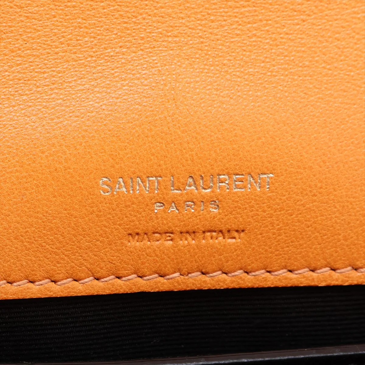 Loulou Toy Leather Chain Shoulder Bag, Orange, 821749 — view 10