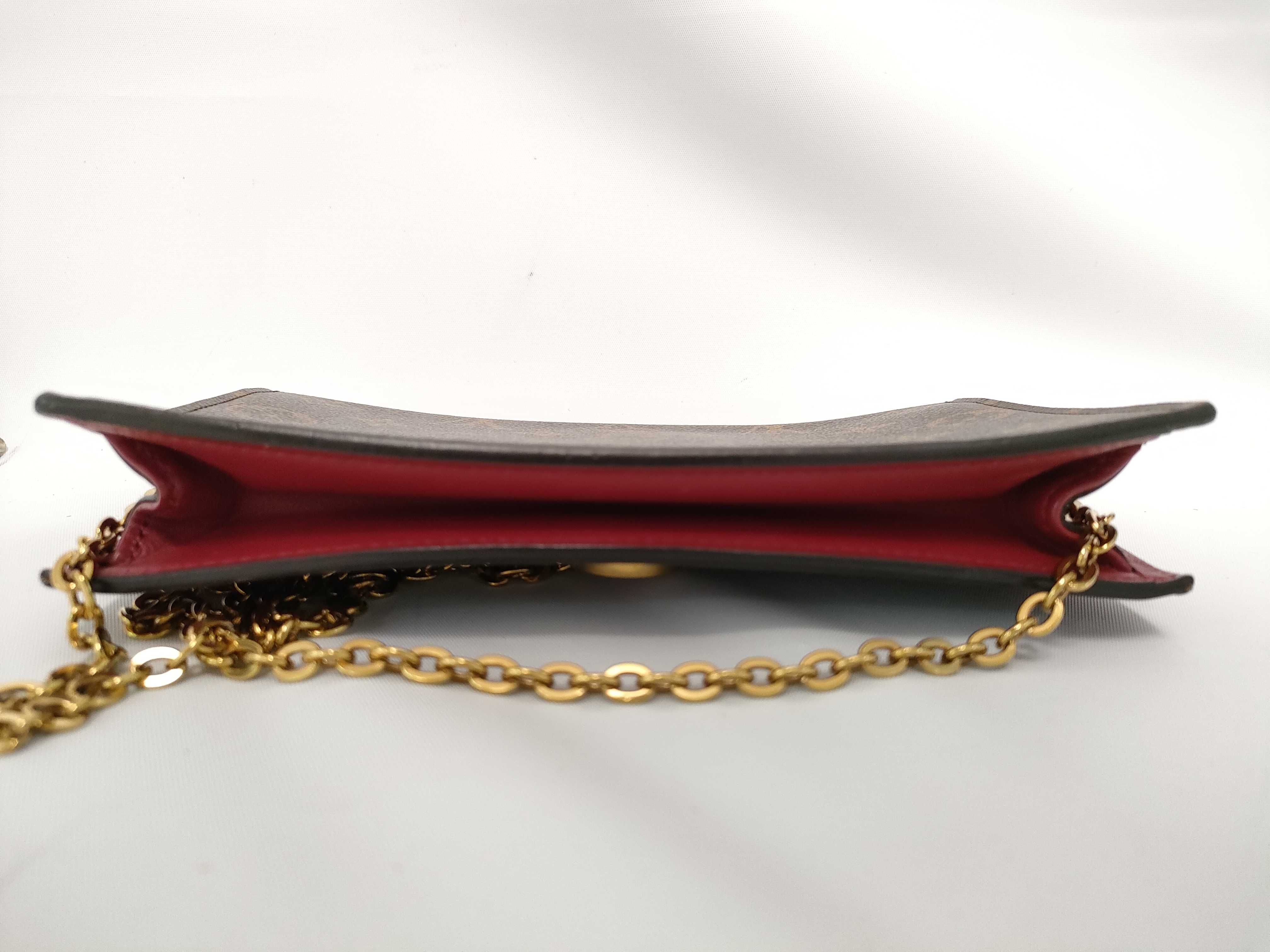Monogram Portefeuille Flore Chain M69578 SP0230 Brown x Pink SP0119 Shoulder Bag — view 3