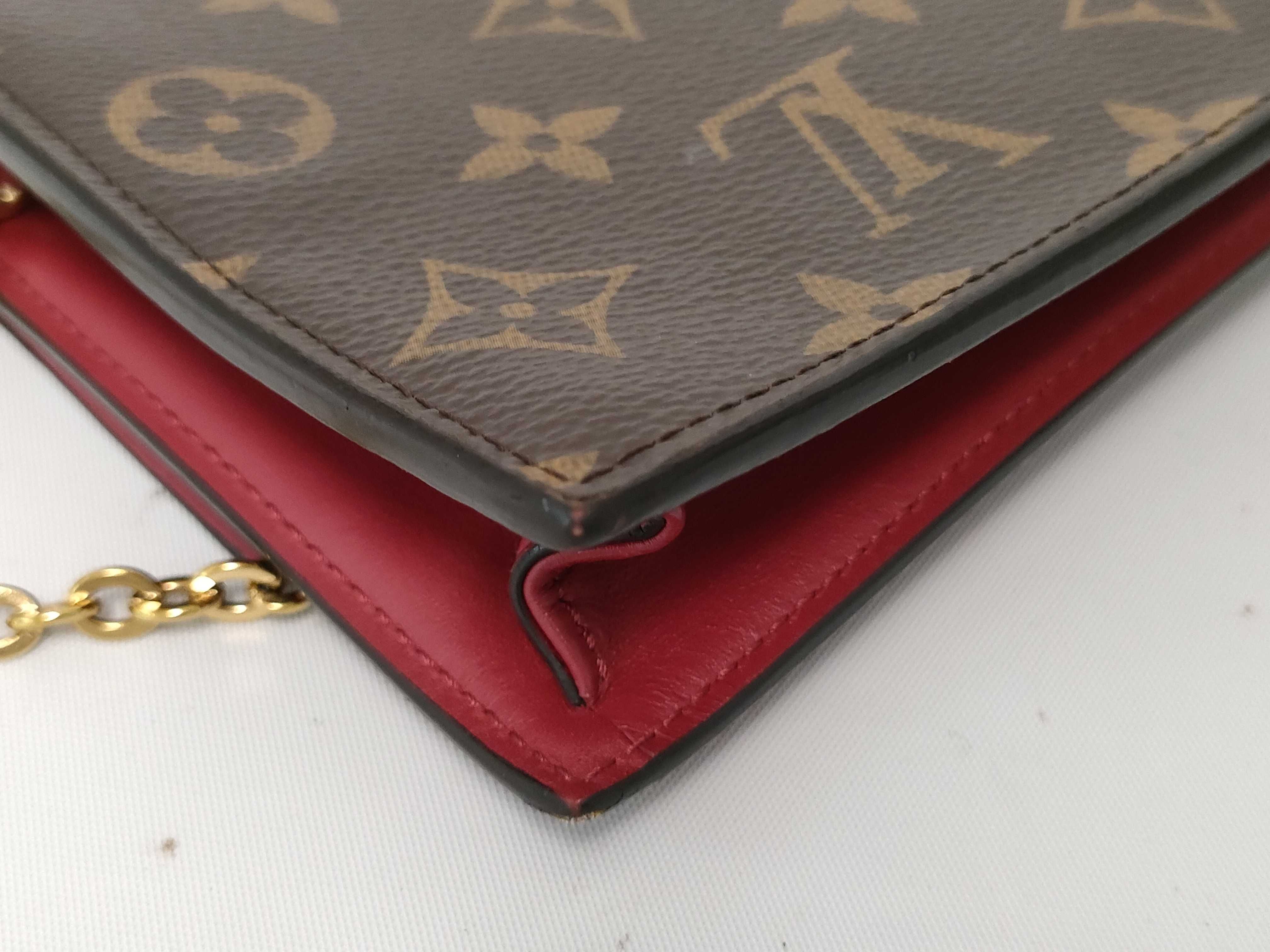 Monogram Portefeuille Flore Chain M69578 SP0230 Brown x Pink SP0119 Shoulder Bag — view 4