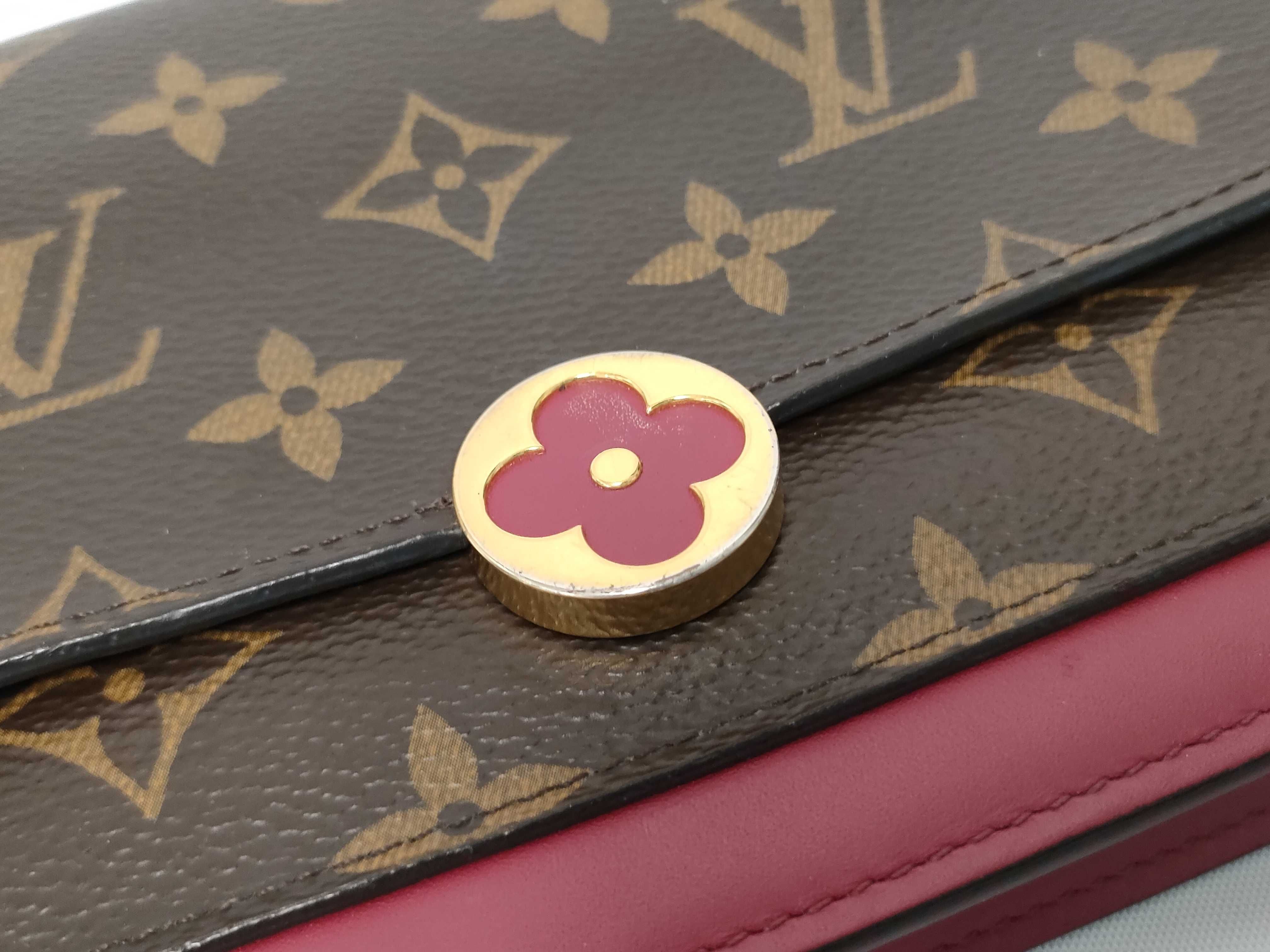 Monogram Portefeuille Flore Chain M69578 SP0230 Brown x Pink SP0119 Shoulder Bag — view 7