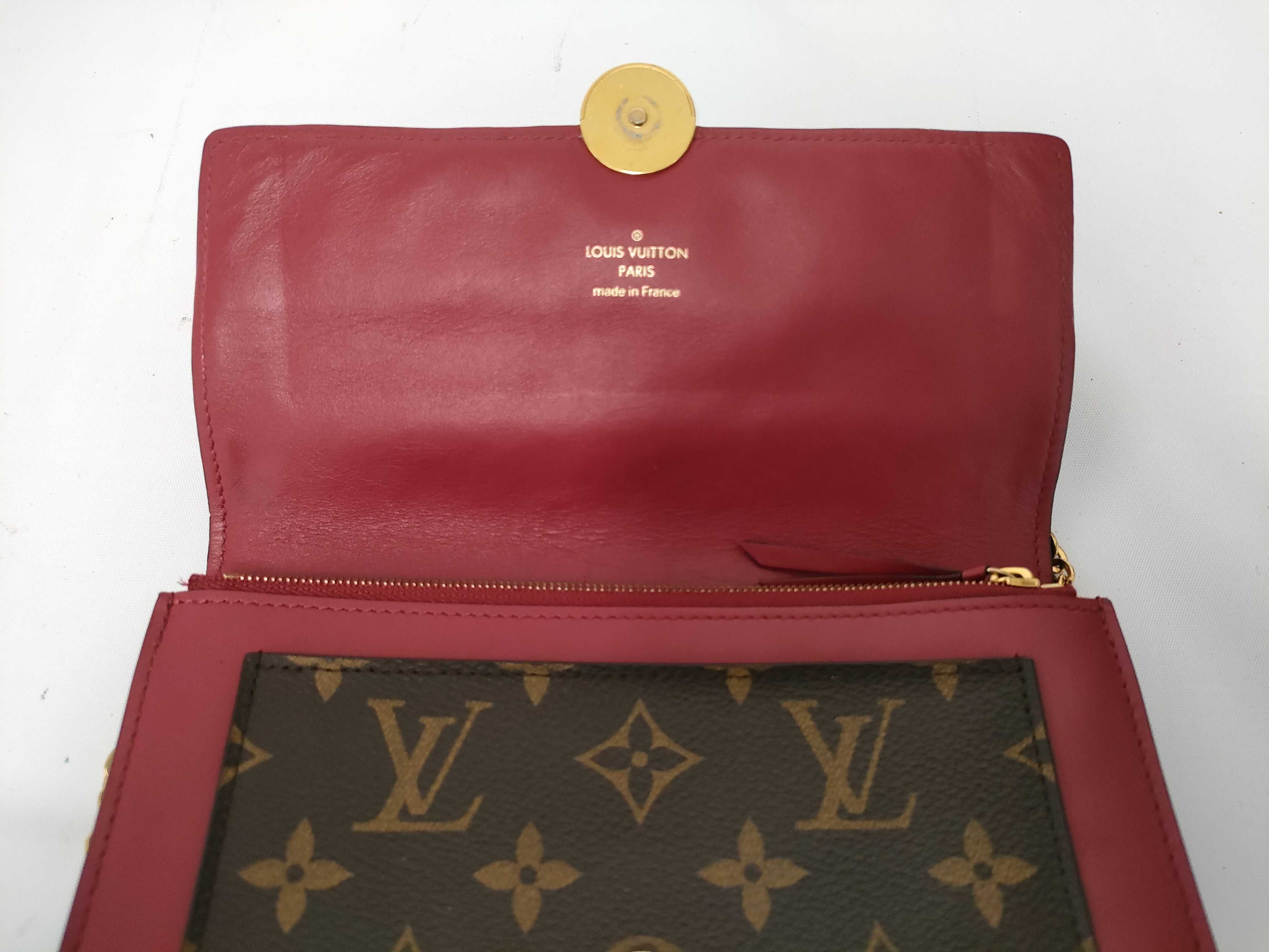 Monogram Portefeuille Flore Chain M69578 SP0230 Brown x Pink SP0119 Shoulder Bag — view 8