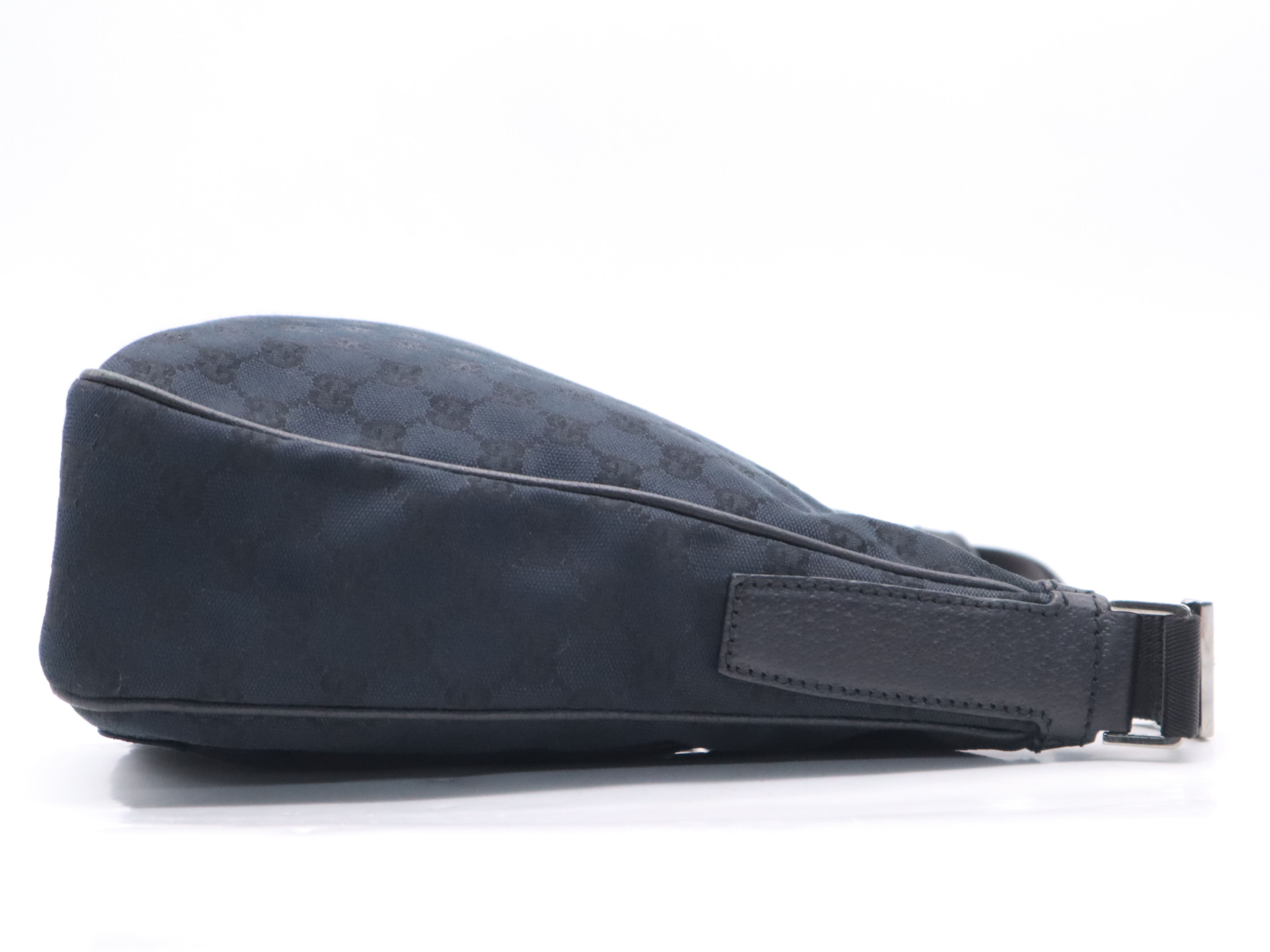 131211GG Canvas Shoulder Bag, Black Shoulder Bag — view 5