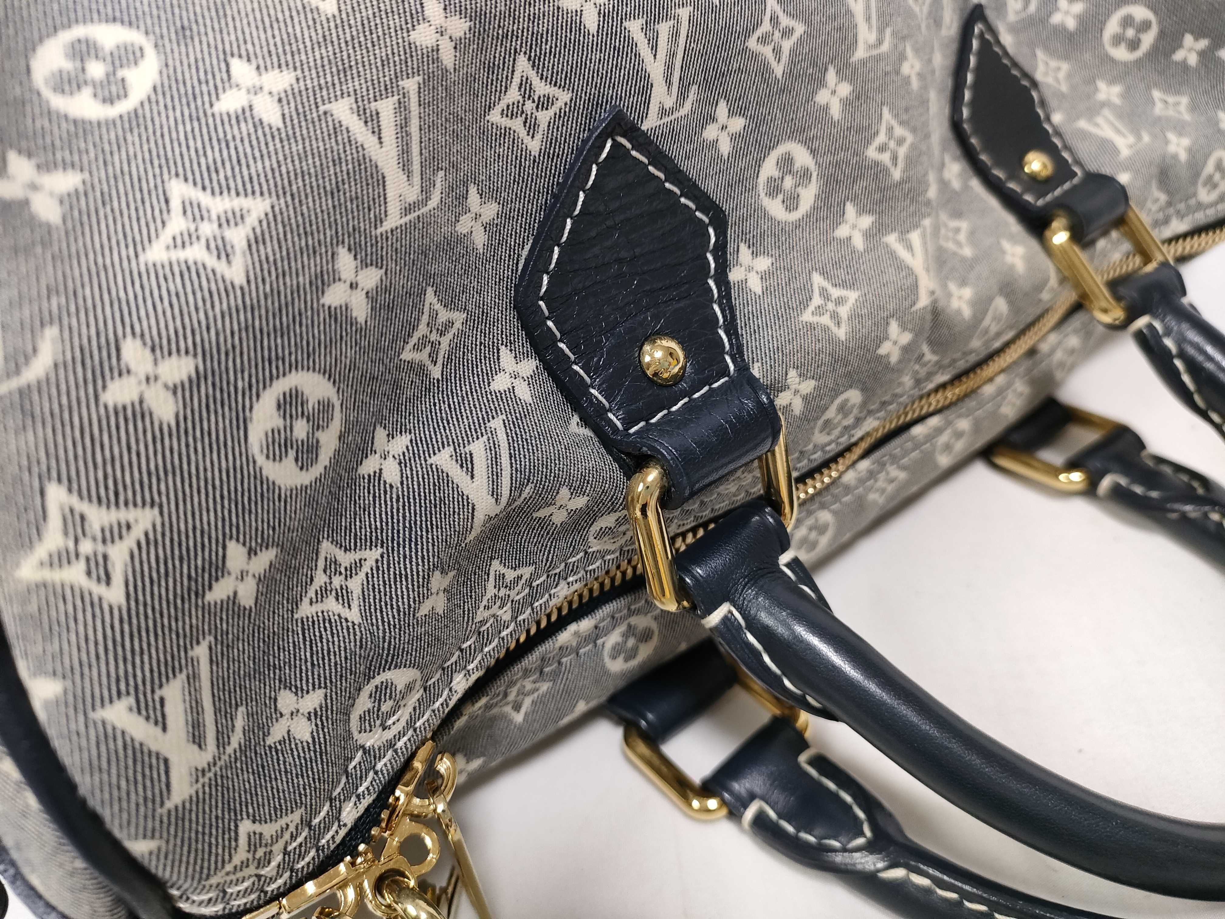 Monogram Idylle Speedy Bandoulière 30 M56703 TH4069 Blue Handbag — view 10