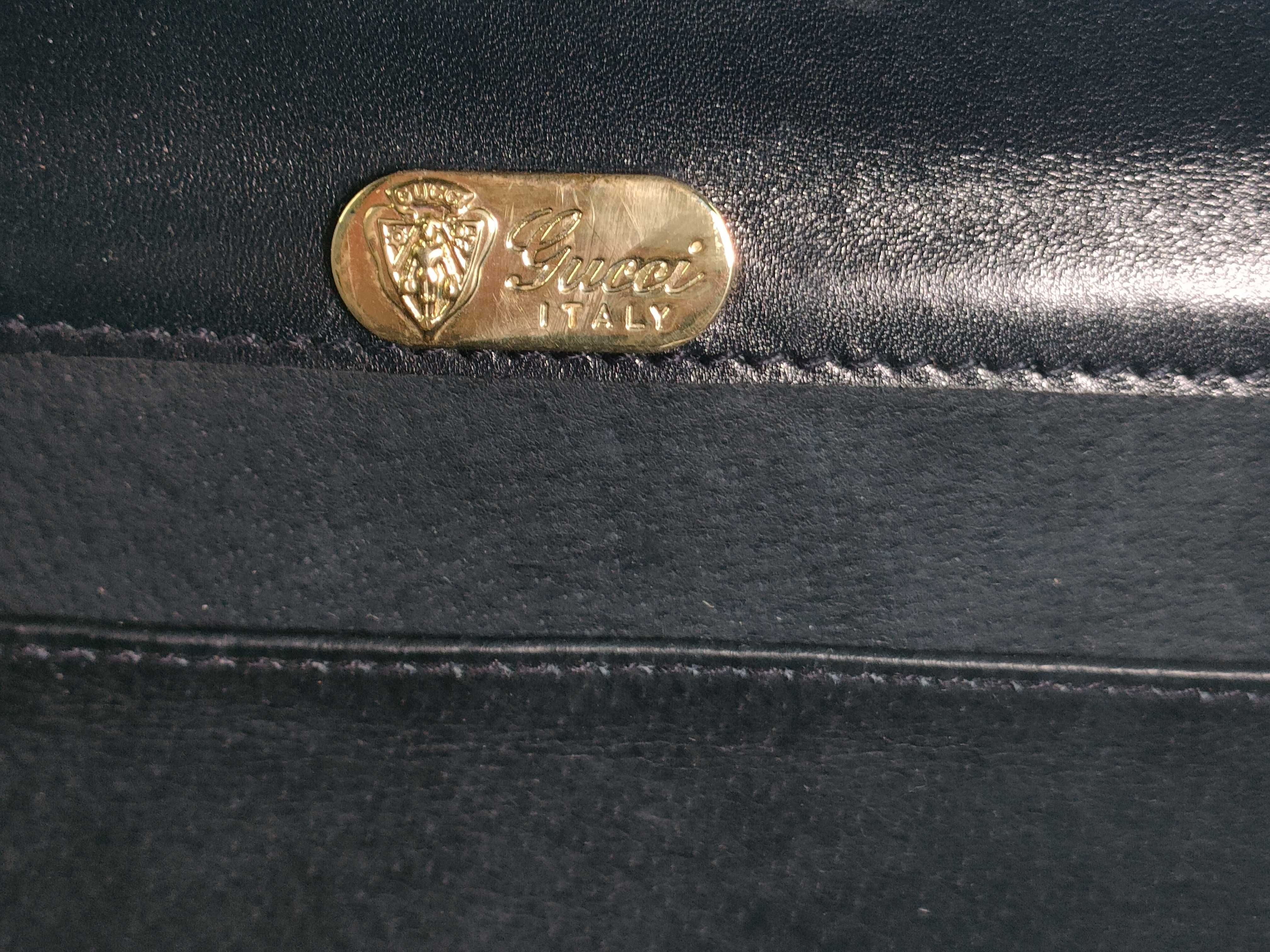 Lapis Lazuli Leather Navy Shoulder Bag — view 12