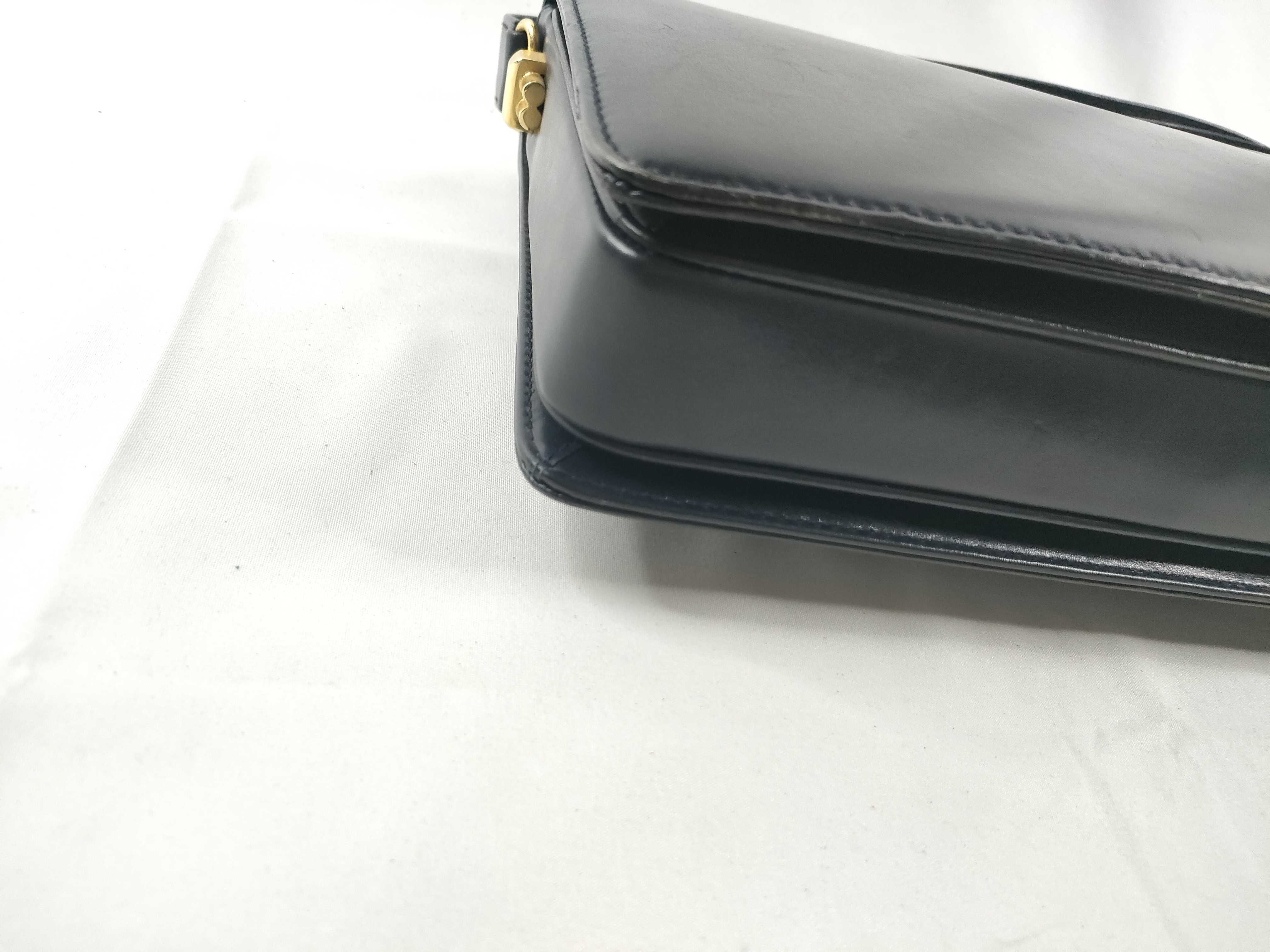 Lapis Lazuli Leather Navy Shoulder Bag — view 3