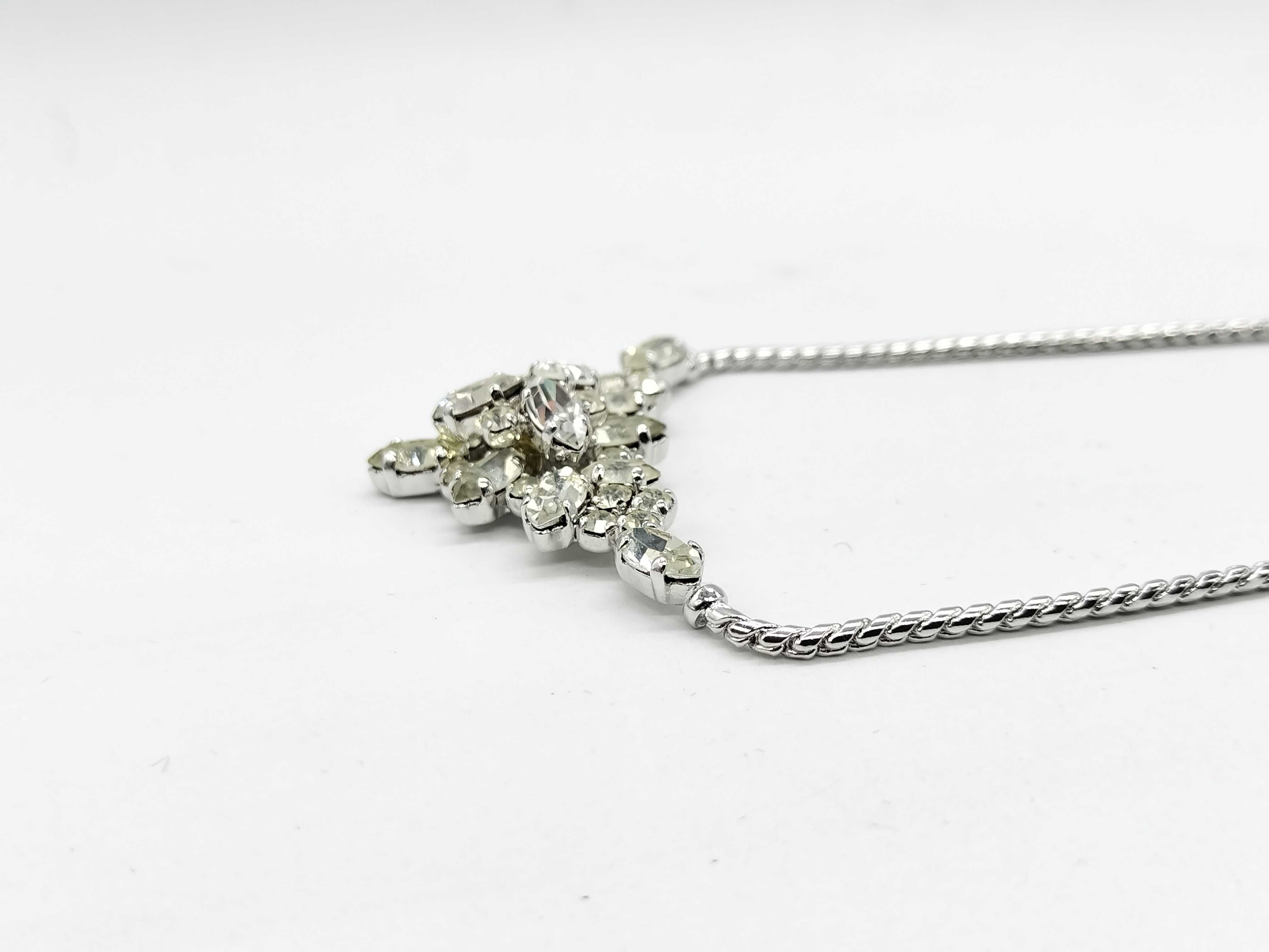 Rhinestone Necklace and Earrings — view 8