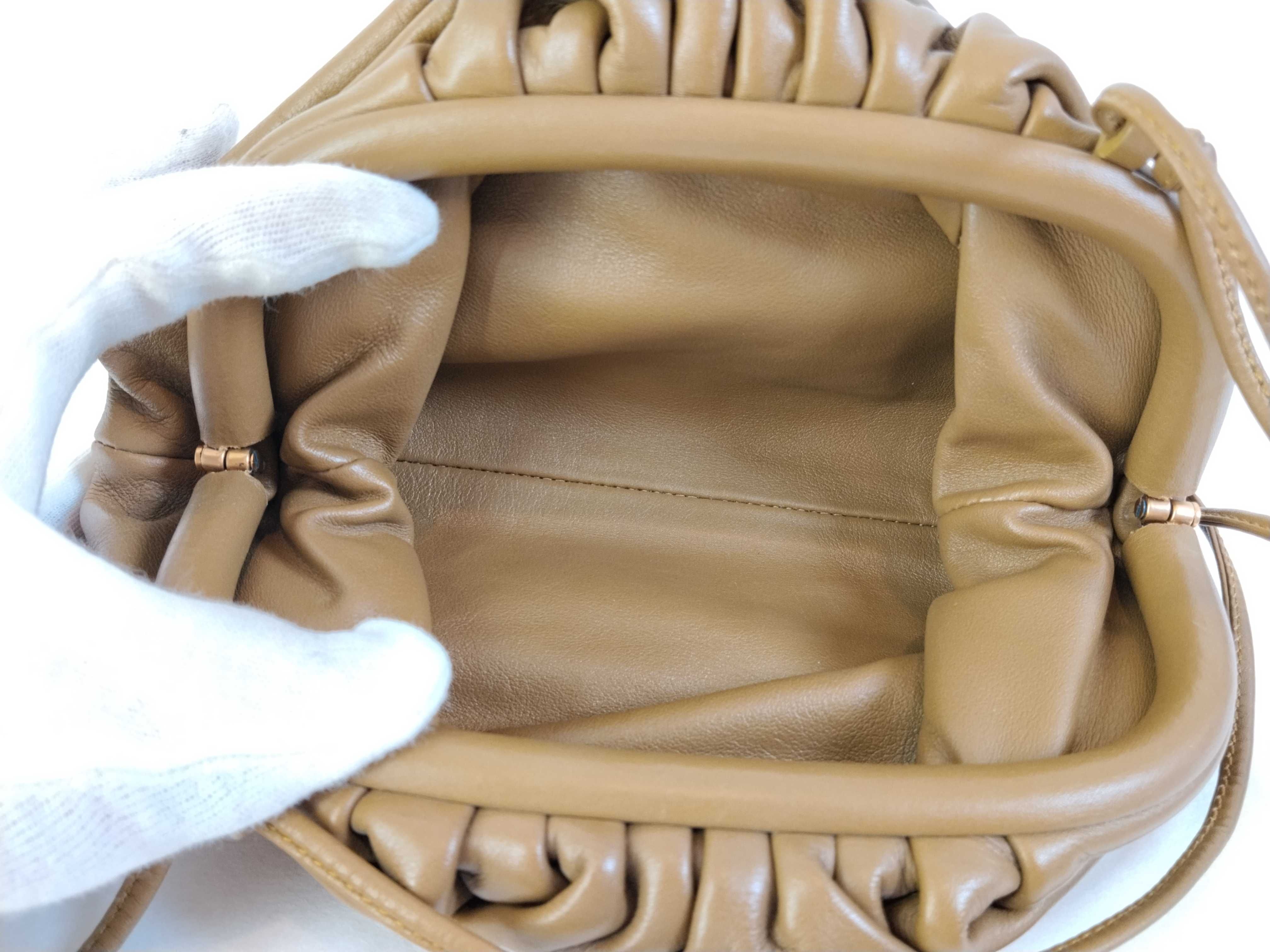 Mini The Pouch Leather Shoulder Bag (Brown) — view 9