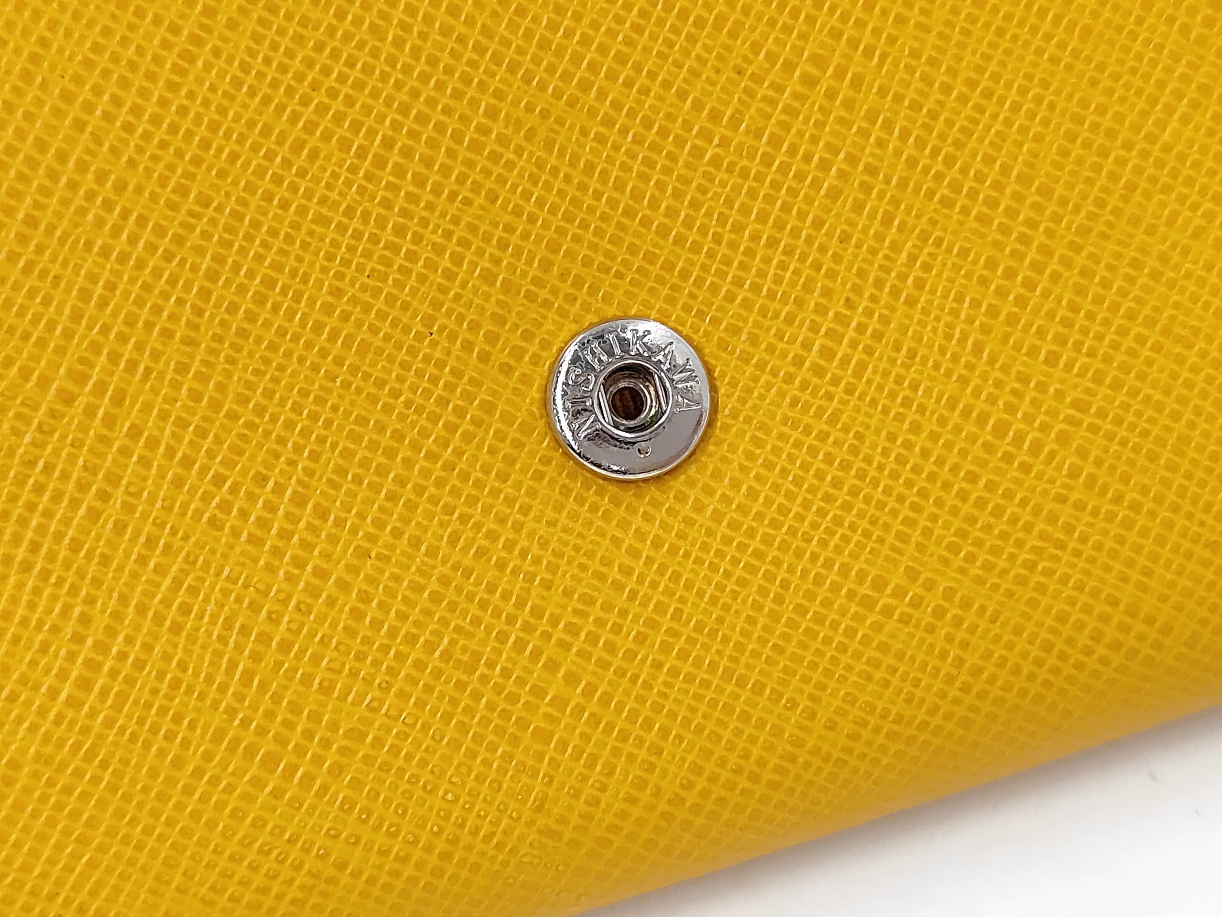 Compact Bi-fold Wallet, Yellow — view 5