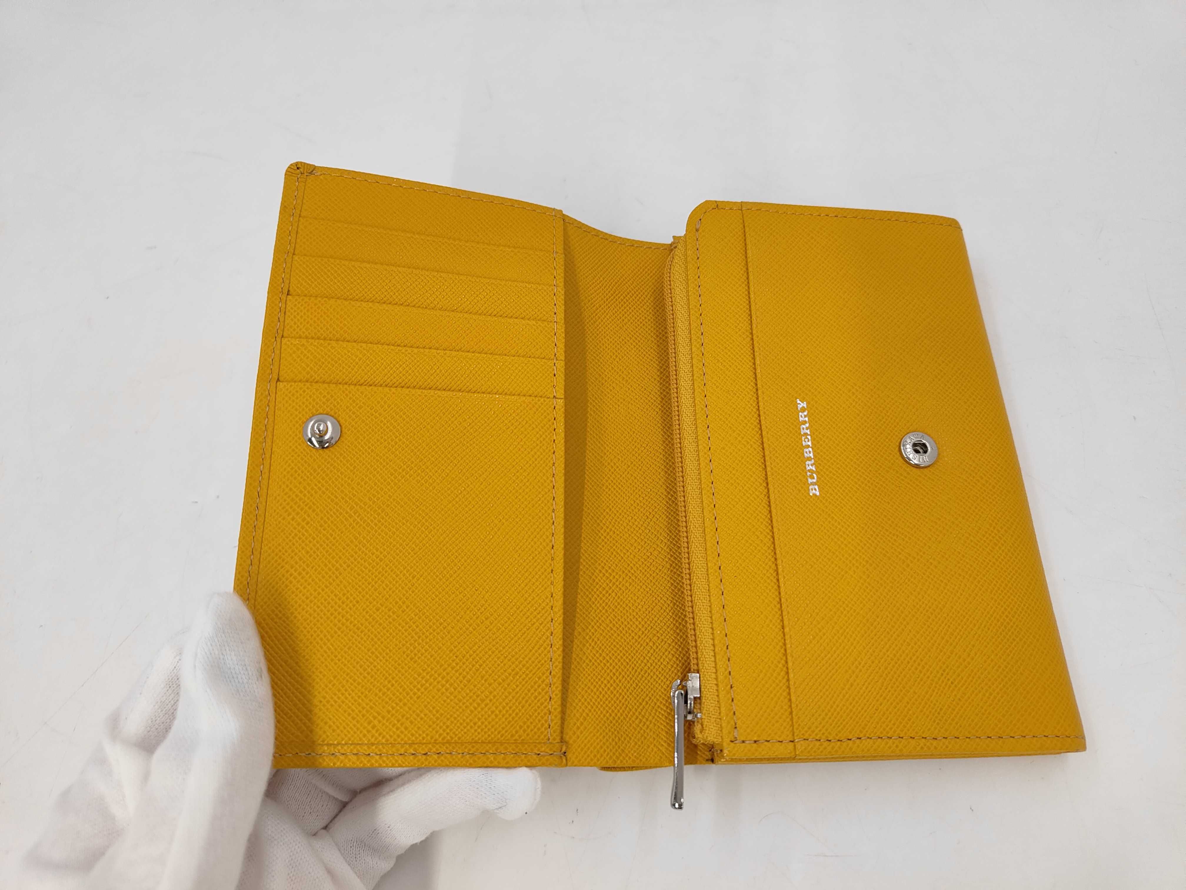 Compact Bi-fold Wallet, Yellow — view 7