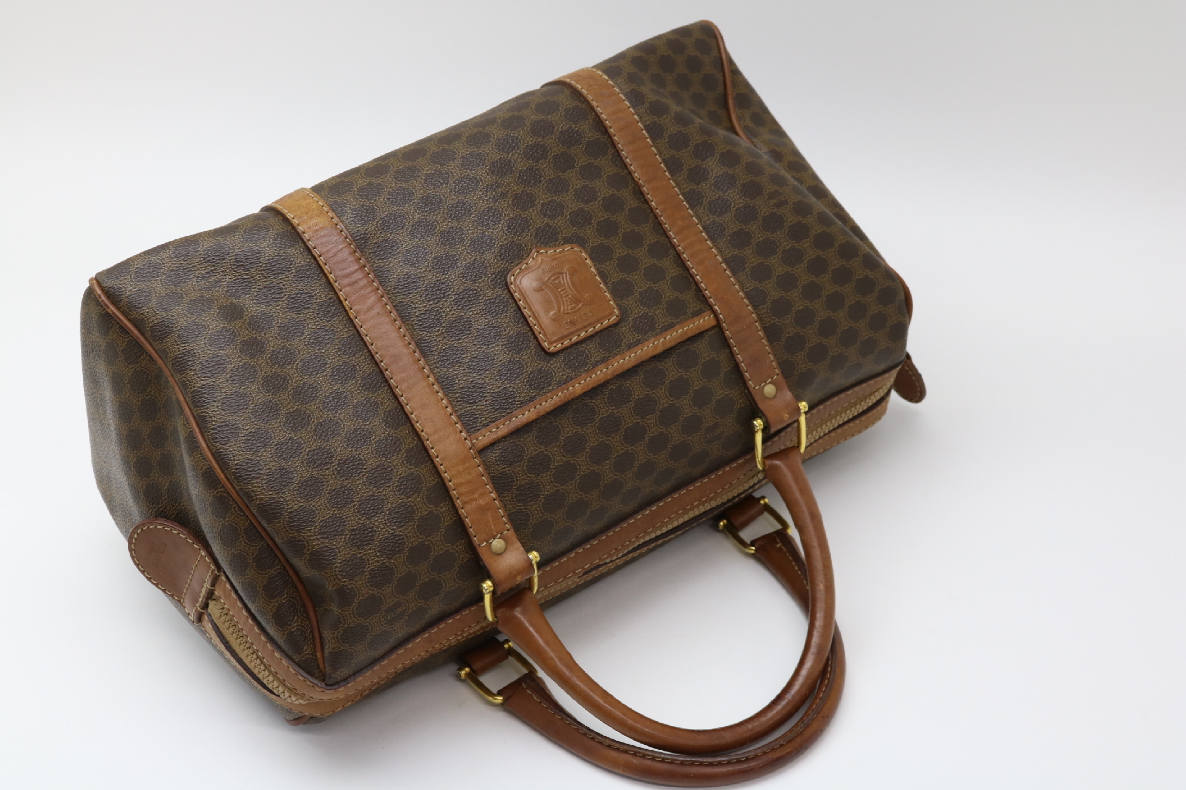 Macadam Leather Boston Bag — view 8