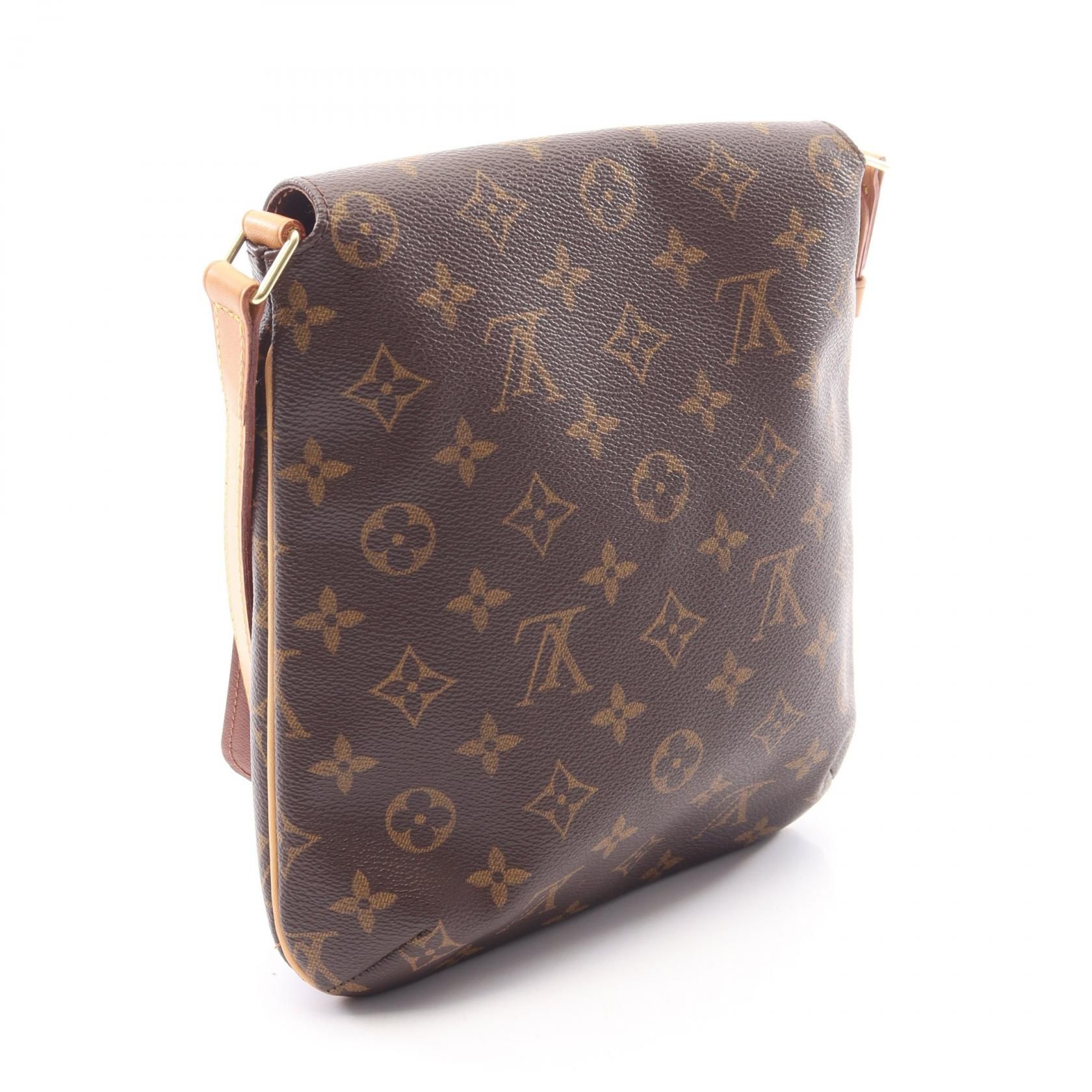 Musette Salsa Short Strap Monogram Brown Shoulder Bag M 51258 — view 2