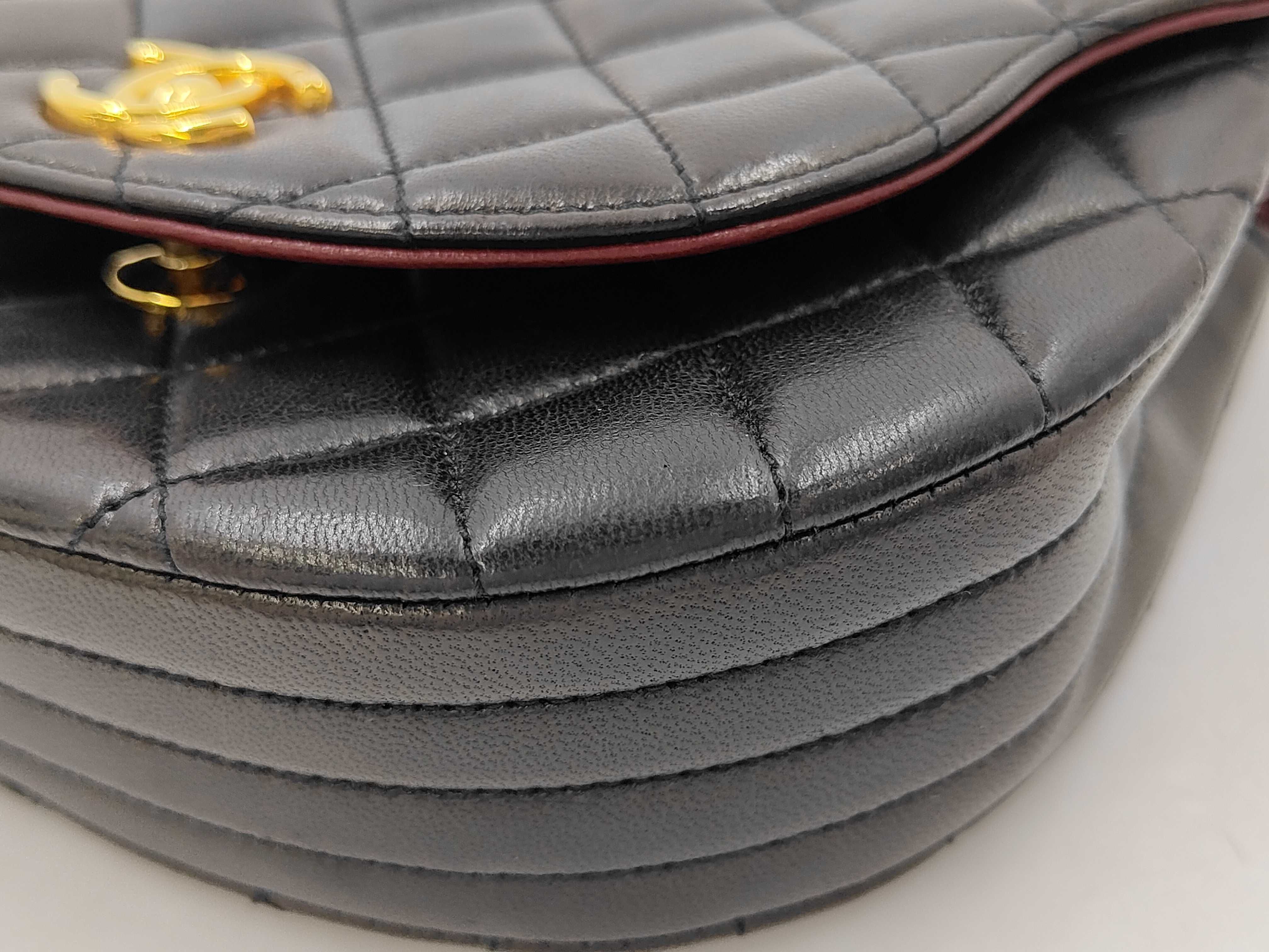 Lambskin Matelassé Pochette Chain Shoulder Bag — view 6