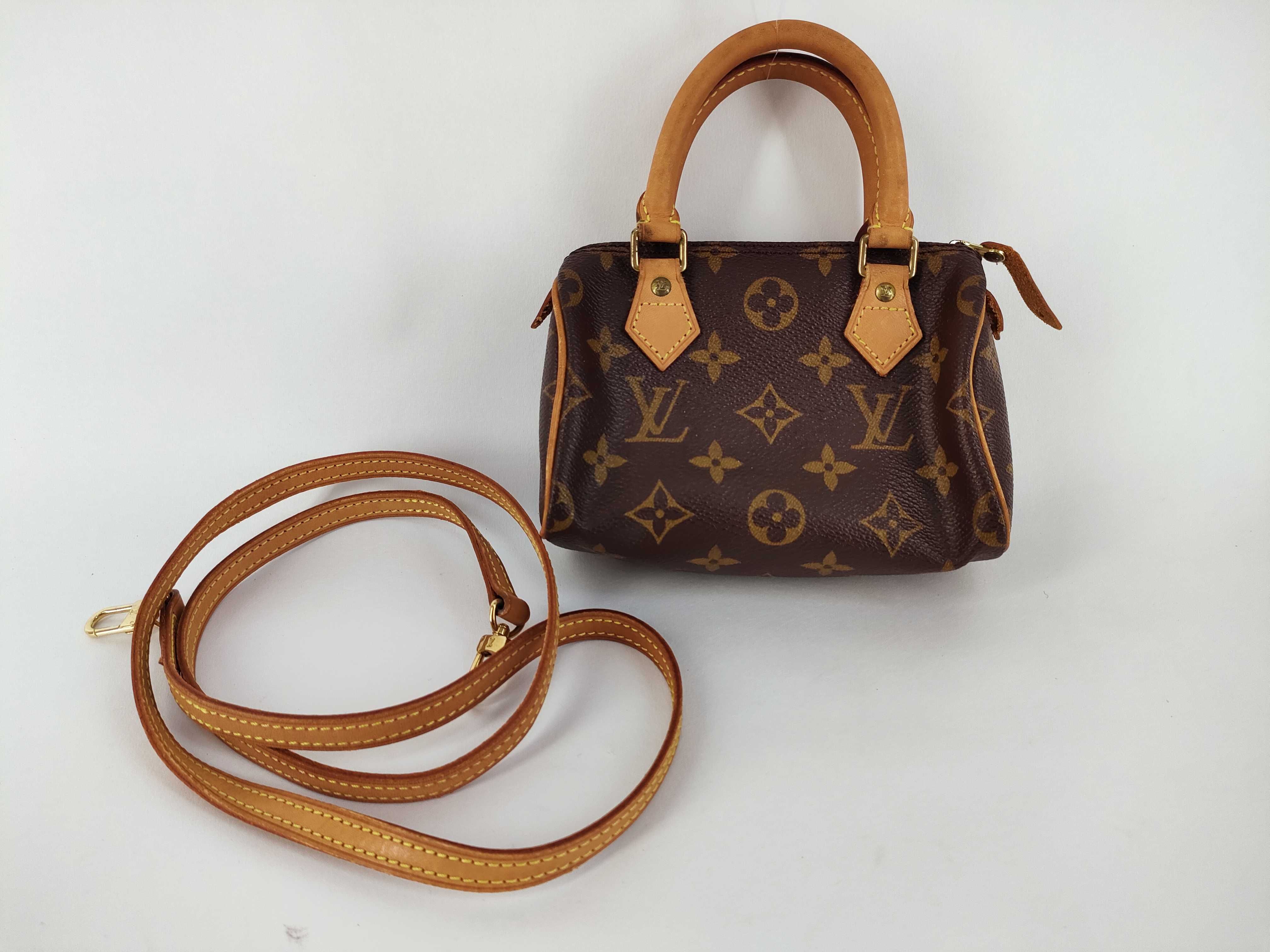 Monogram Mini Speedy M41534 Boston Bag with Strap