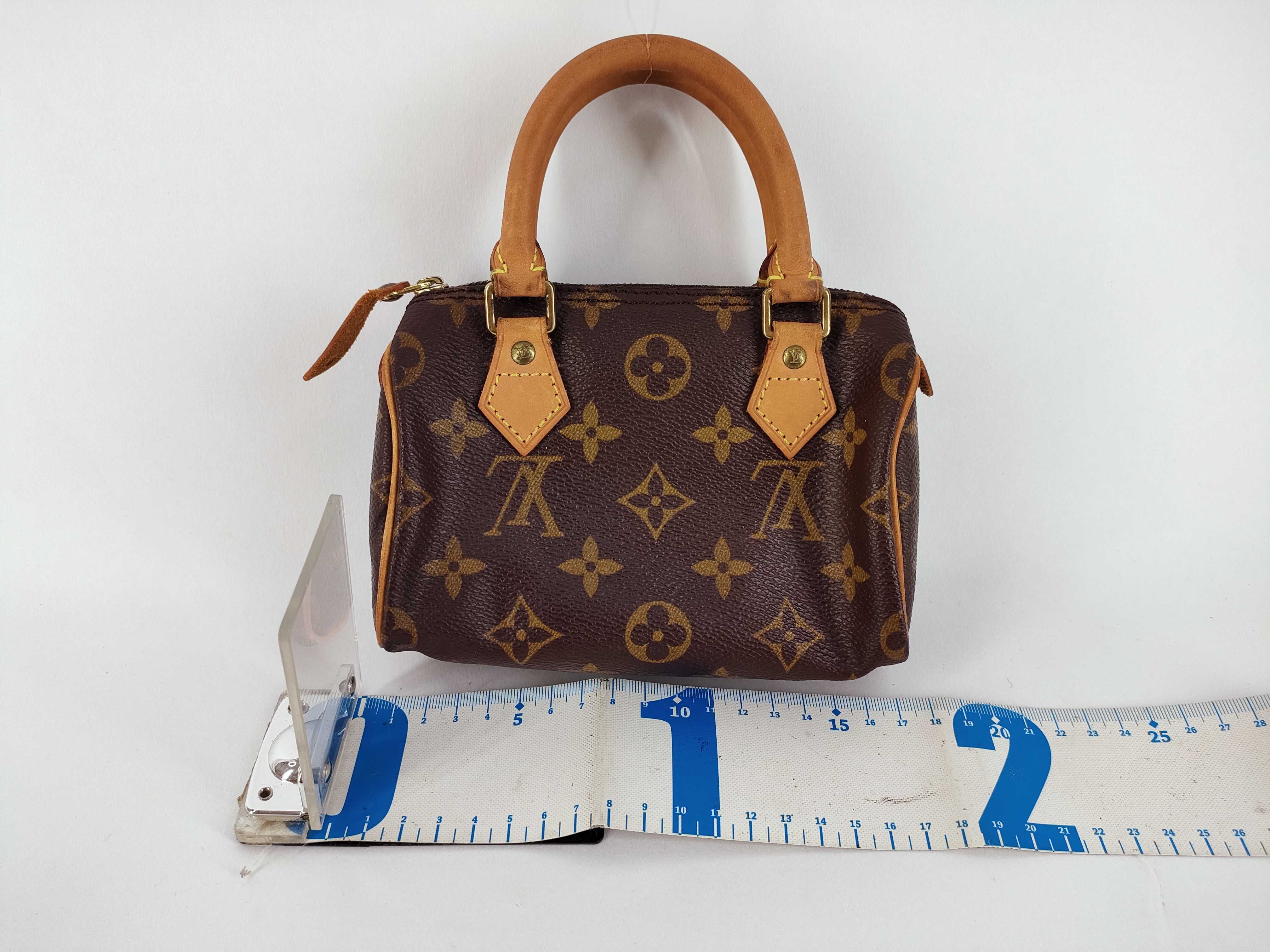 Monogram Mini Speedy M41534 Boston Bag with Strap — view 2