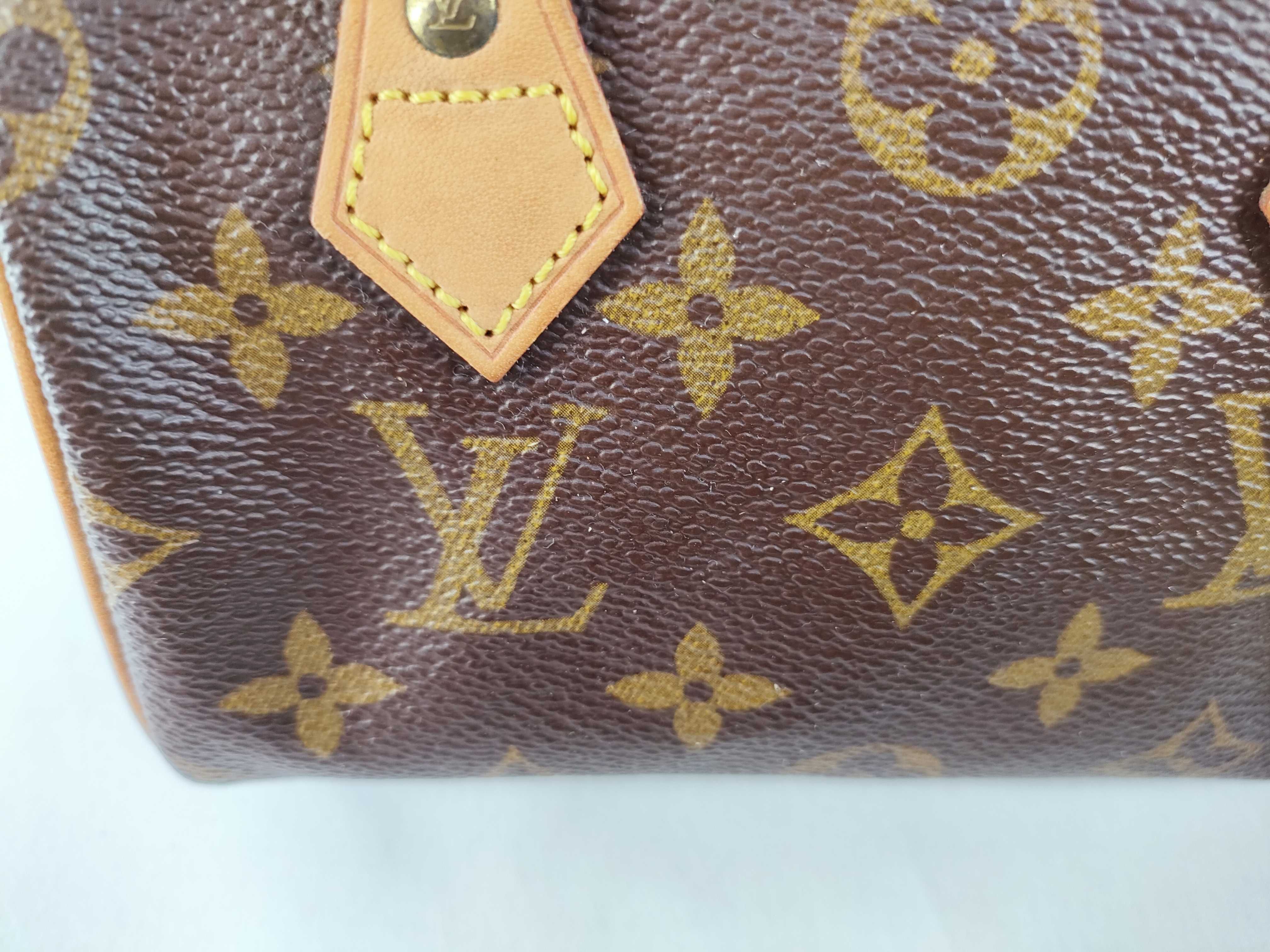 Monogram Mini Speedy M41534 Boston Bag with Strap — view 13