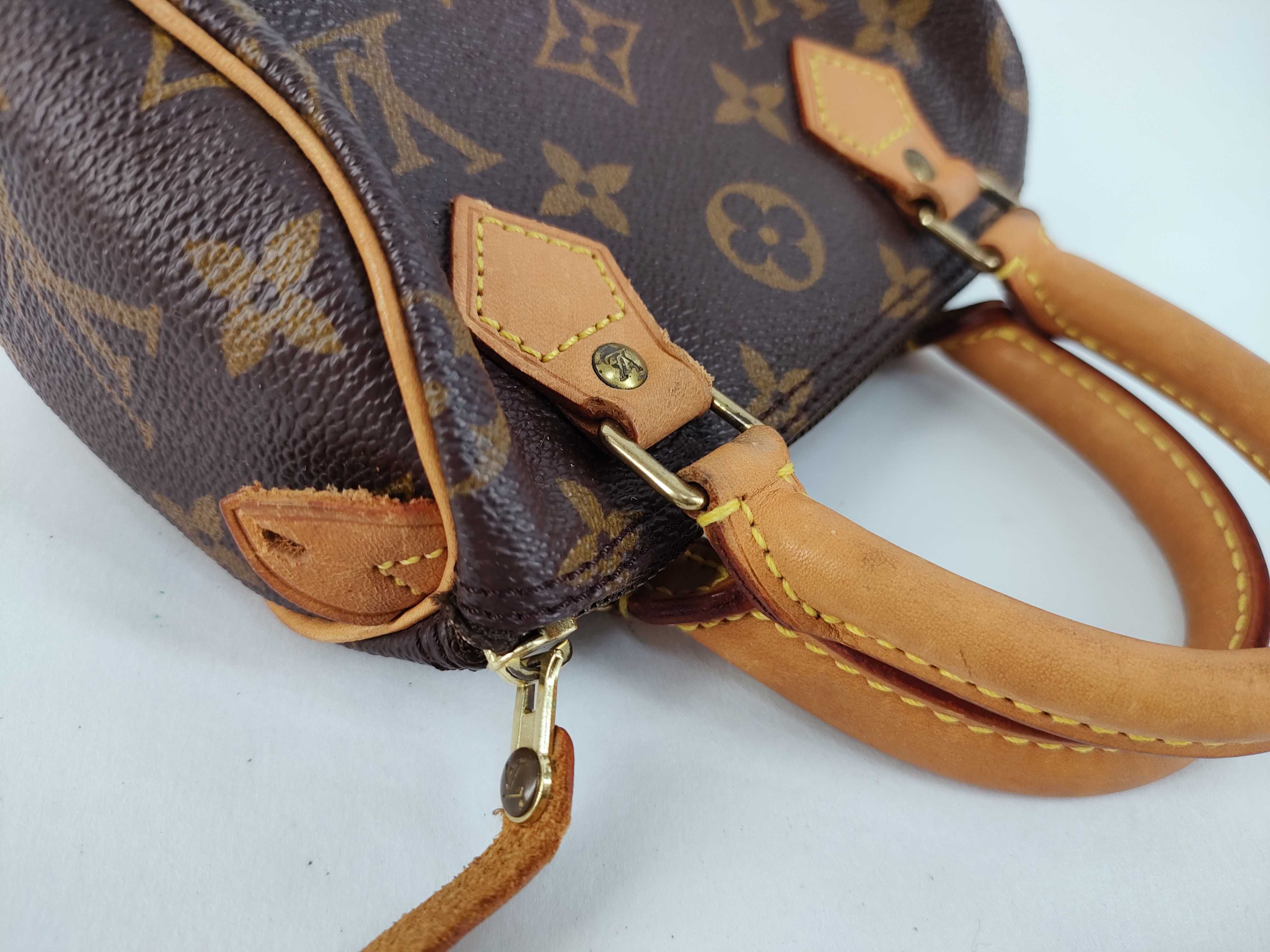 Monogram Mini Speedy M41534 Boston Bag with Strap — view 5