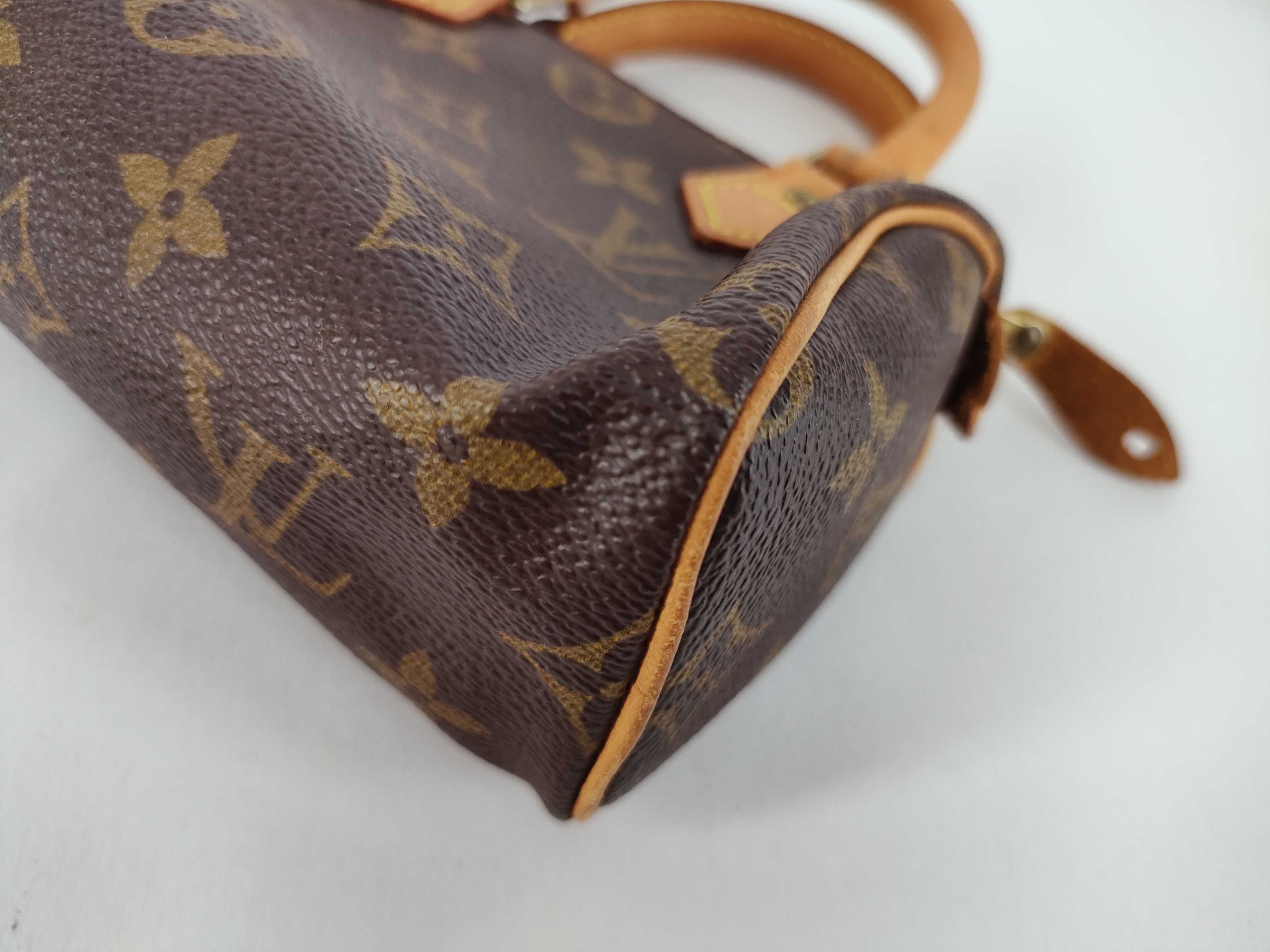 Monogram Mini Speedy M41534 Boston Bag with Strap — view 6