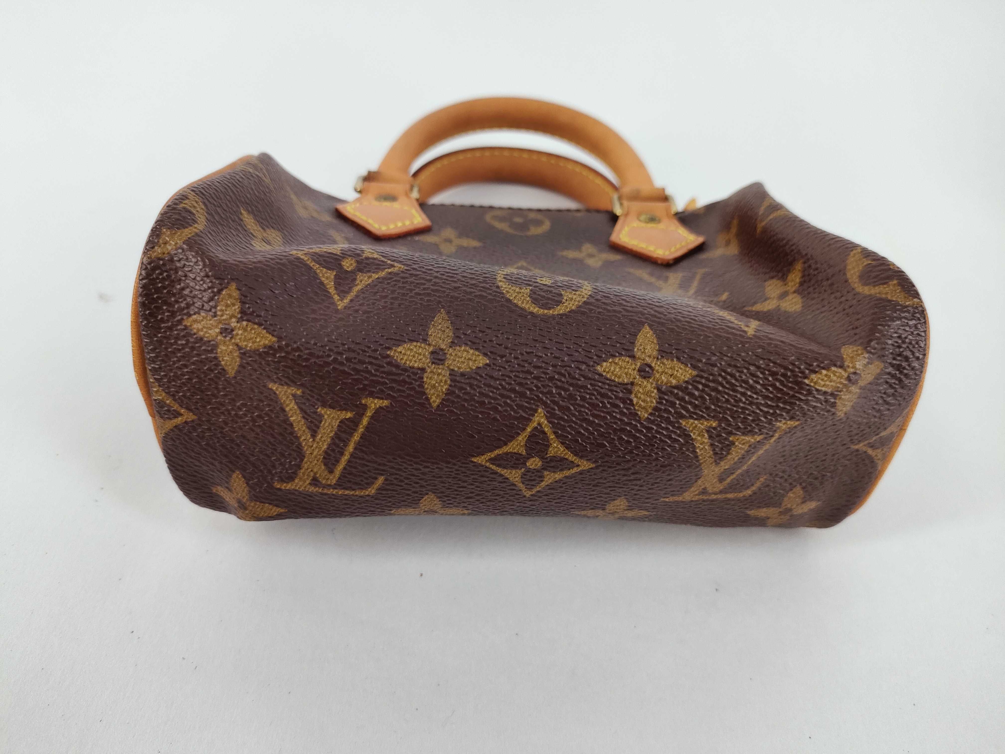 Monogram Mini Speedy M41534 Boston Bag with Strap — view 7