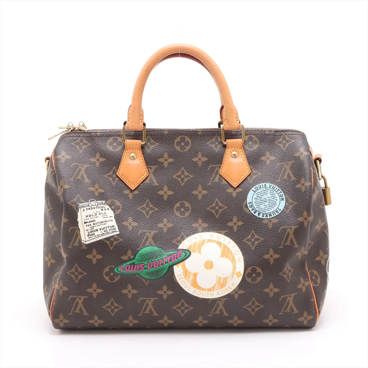 Monogram Speedy Bandouliere 30 - DU4187 Brown My LV World Tour — view 2