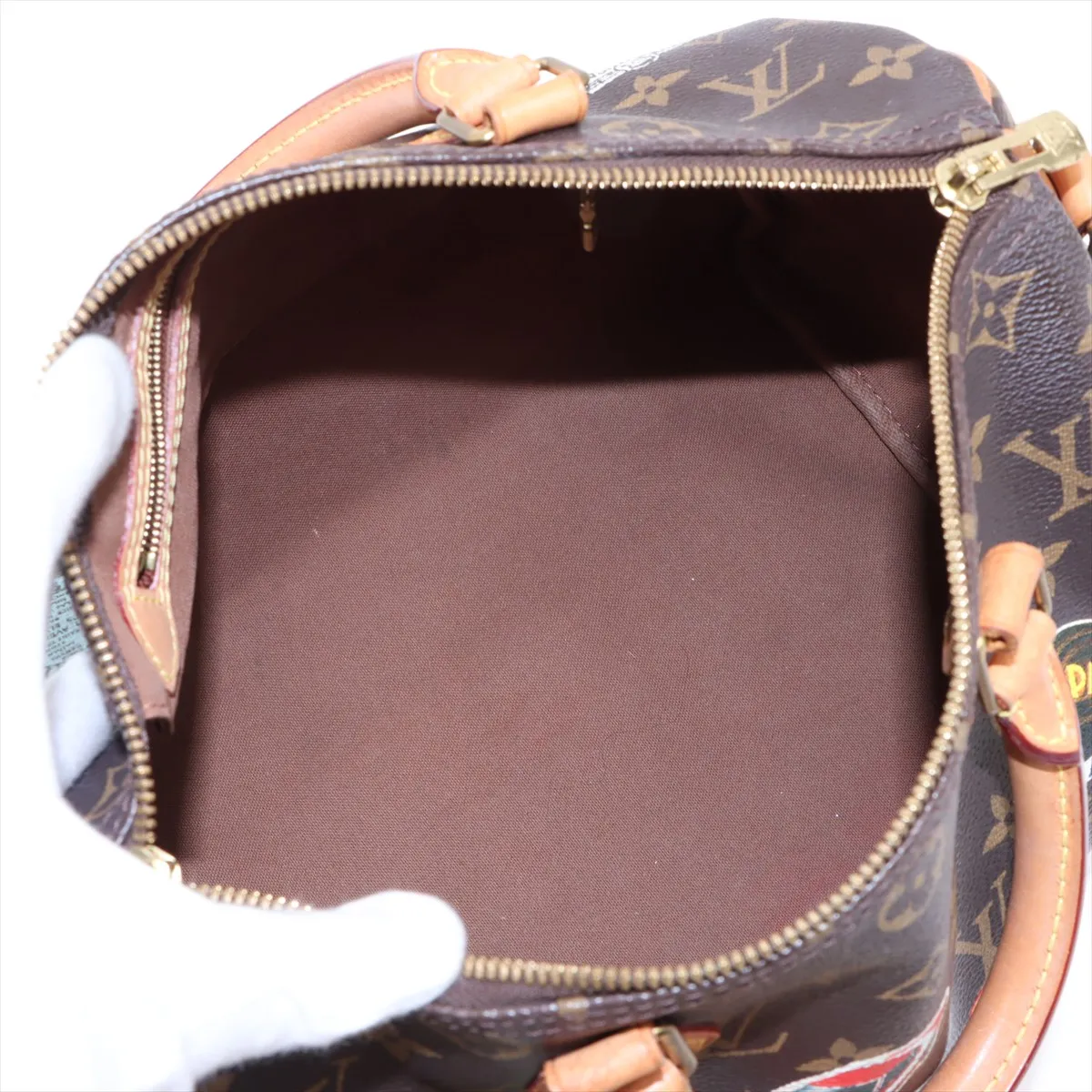 Monogram Speedy Bandouliere 30 - DU4187 Brown My LV World Tour — view 8