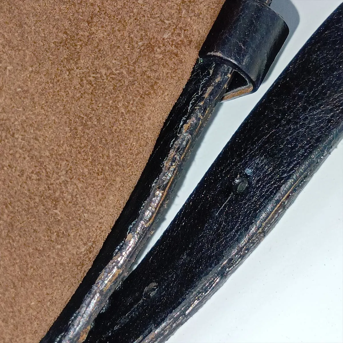 Mombasa Suede Shoulder Bag, Brown 95361 — view 13