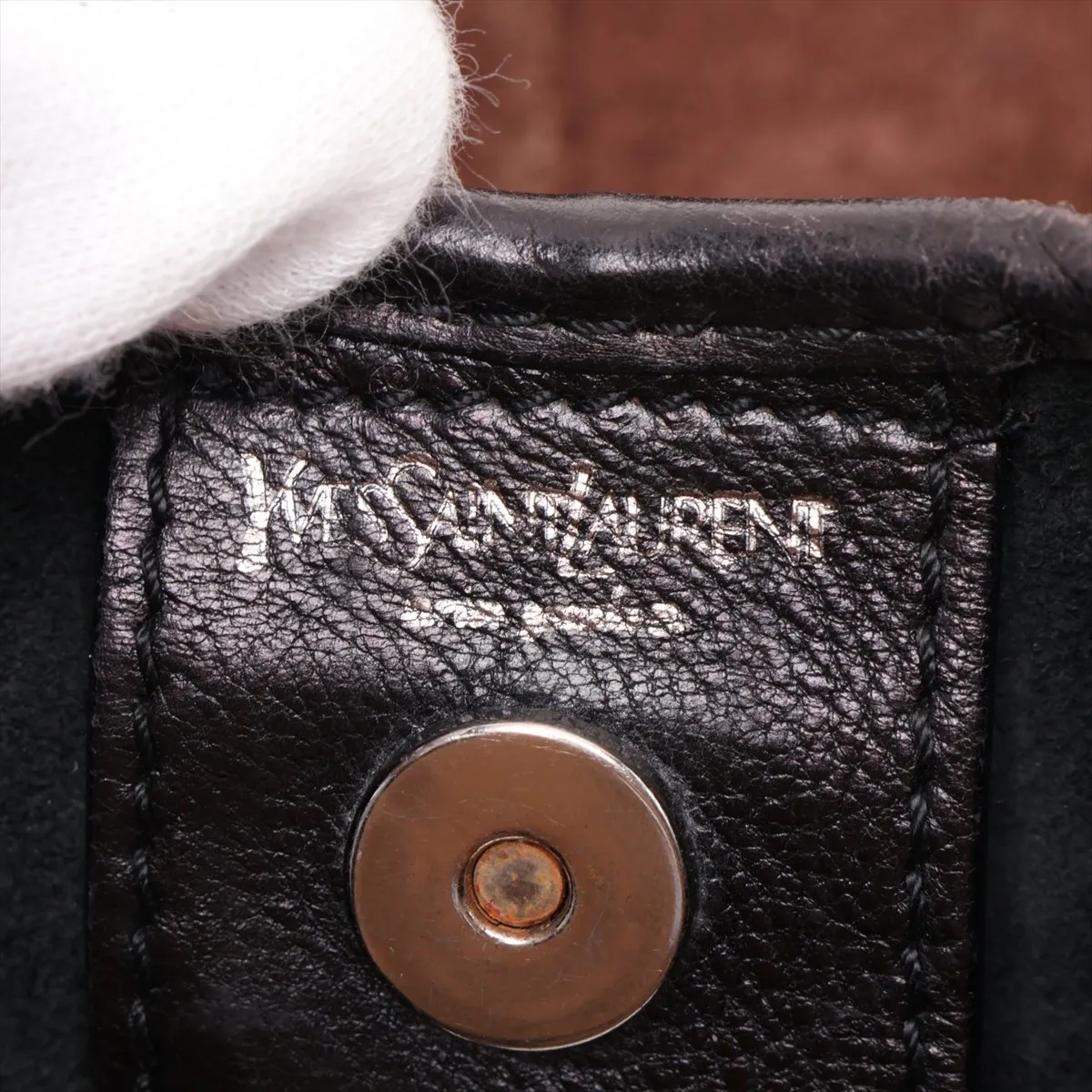 Mombasa Suede Shoulder Bag, Brown 95361 — view 9