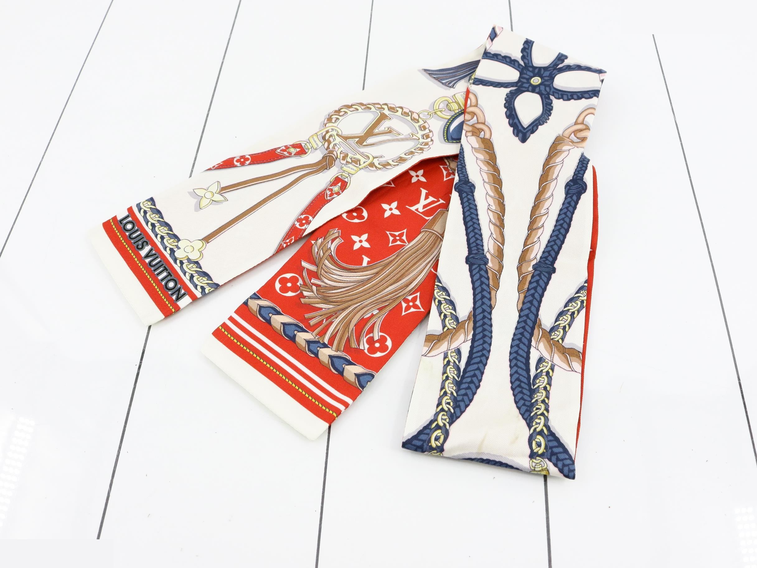 Bandeau Mix and Strap M78498 Silk Scarf — view 2