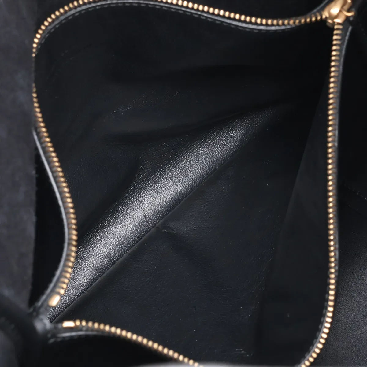 LE 5 A 7 Large 753837 Leather Shoulder Bag, Black — view 8