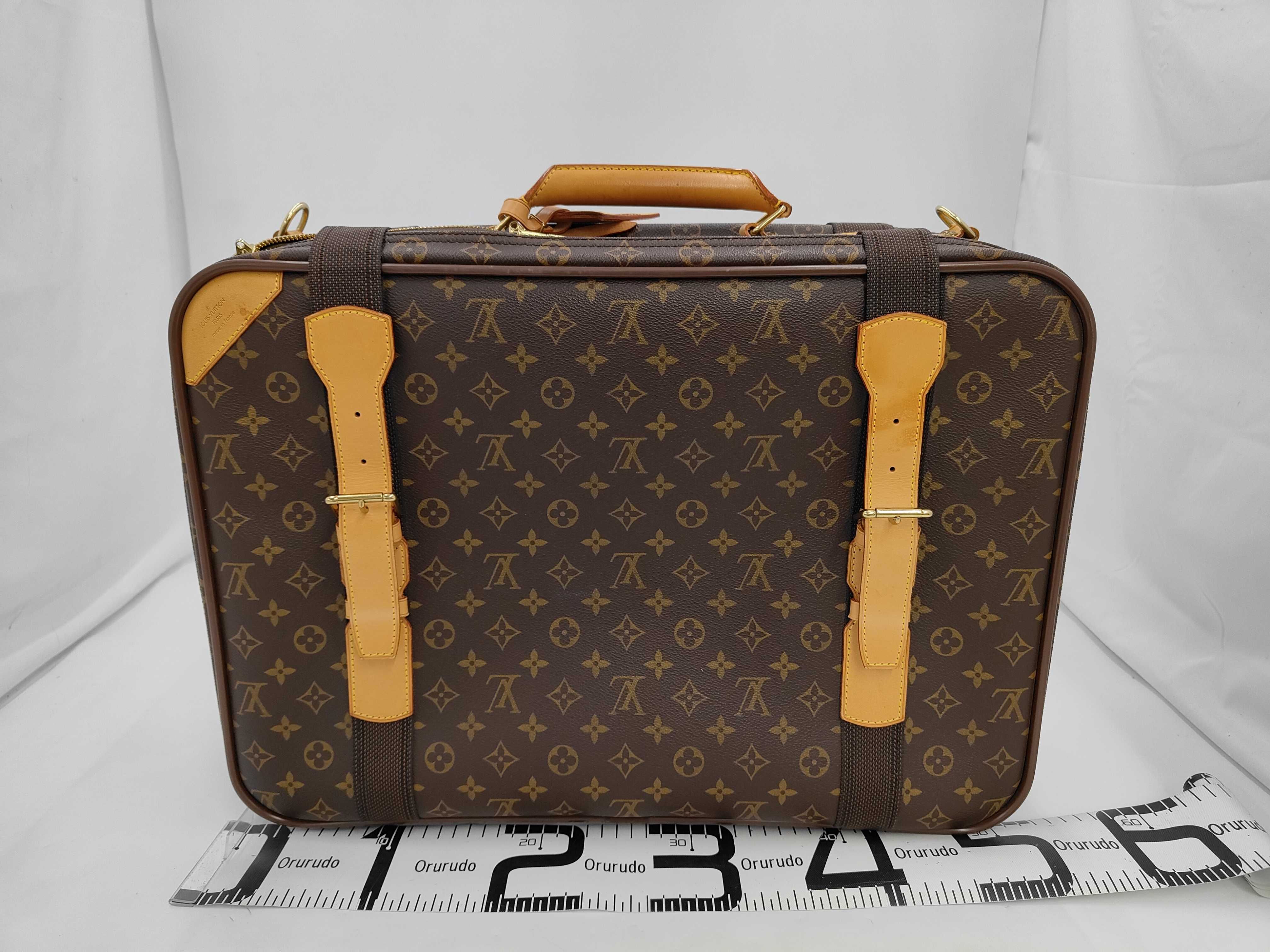 Monogram Satellite 53 M23356 MB1929 Brown Carry Bag — view 2