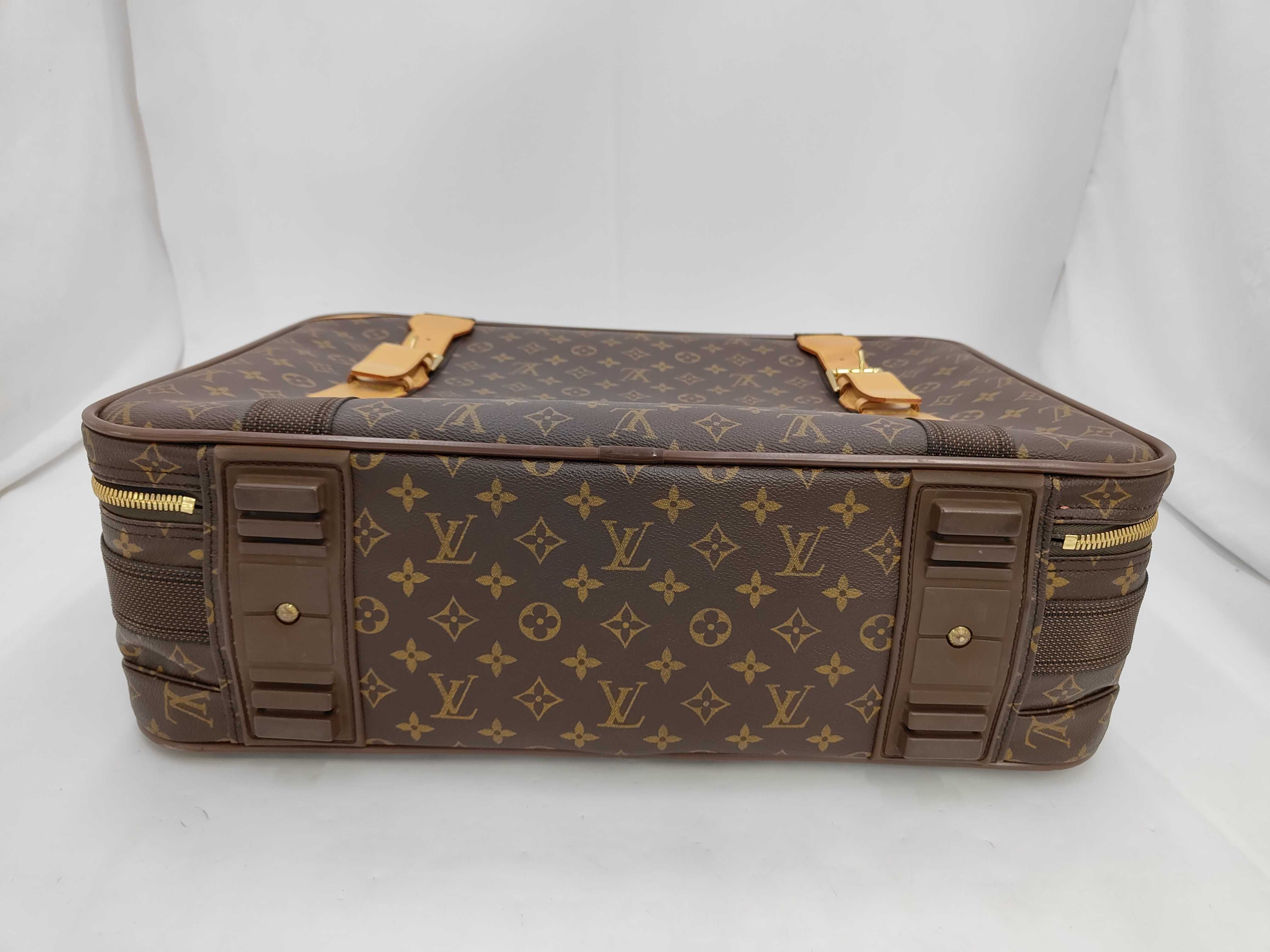 Monogram Satellite 53 M23356 MB1929 Brown Carry Bag — view 3