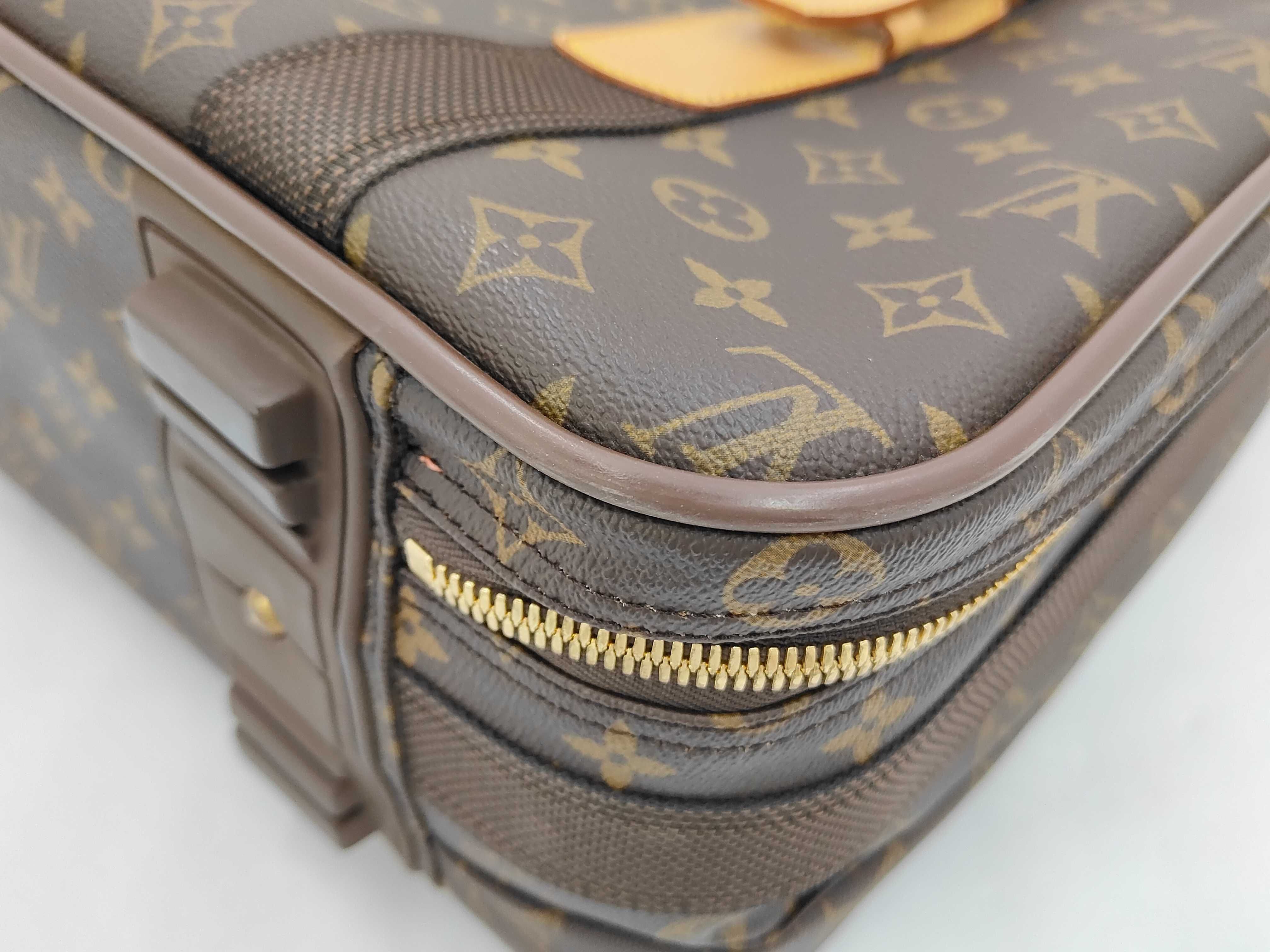 Monogram Satellite 53 M23356 MB1929 Brown Carry Bag — view 4