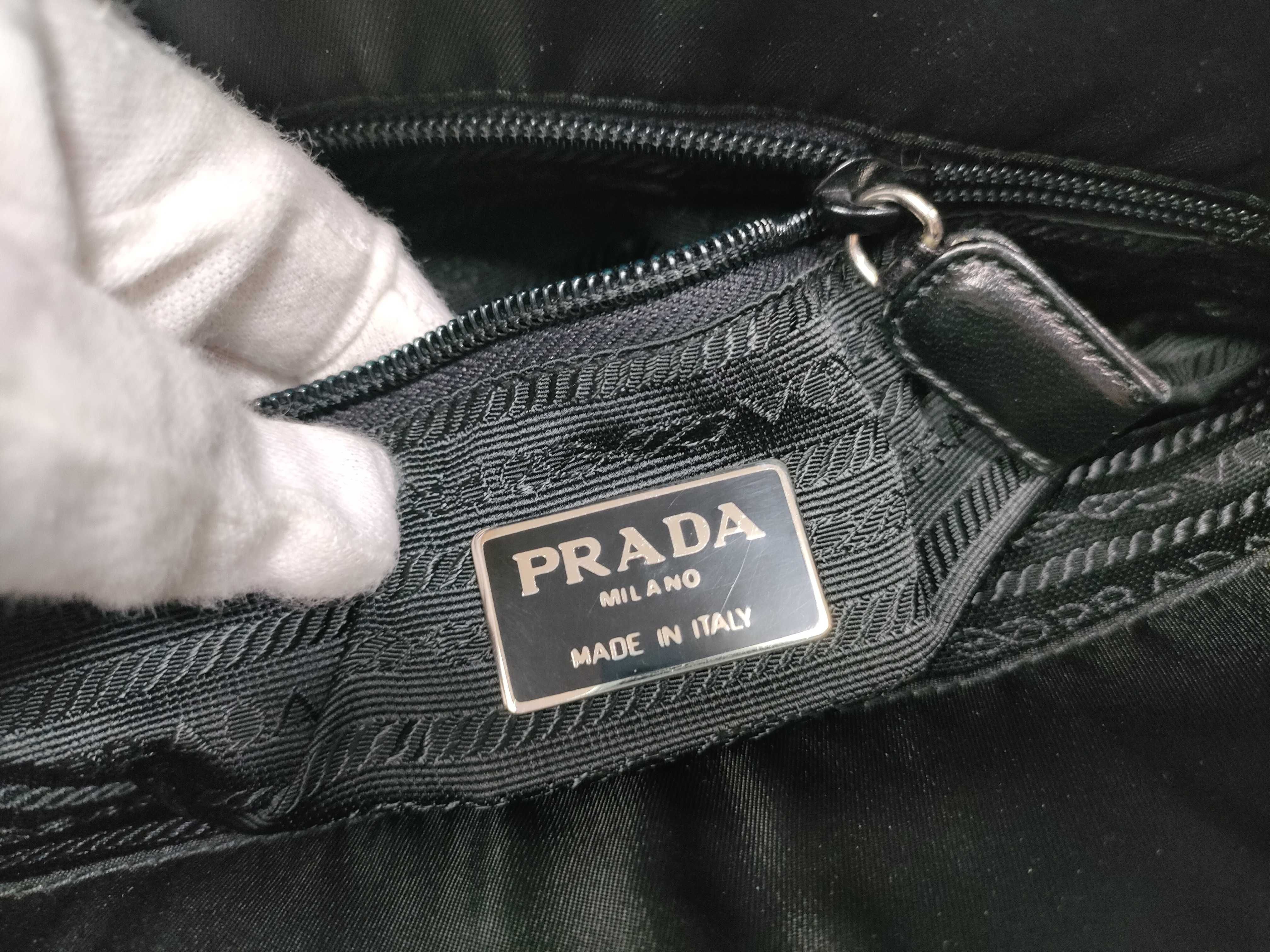 Chain Tote Bag Nylon Triangle Logo Tote Bag — view 12