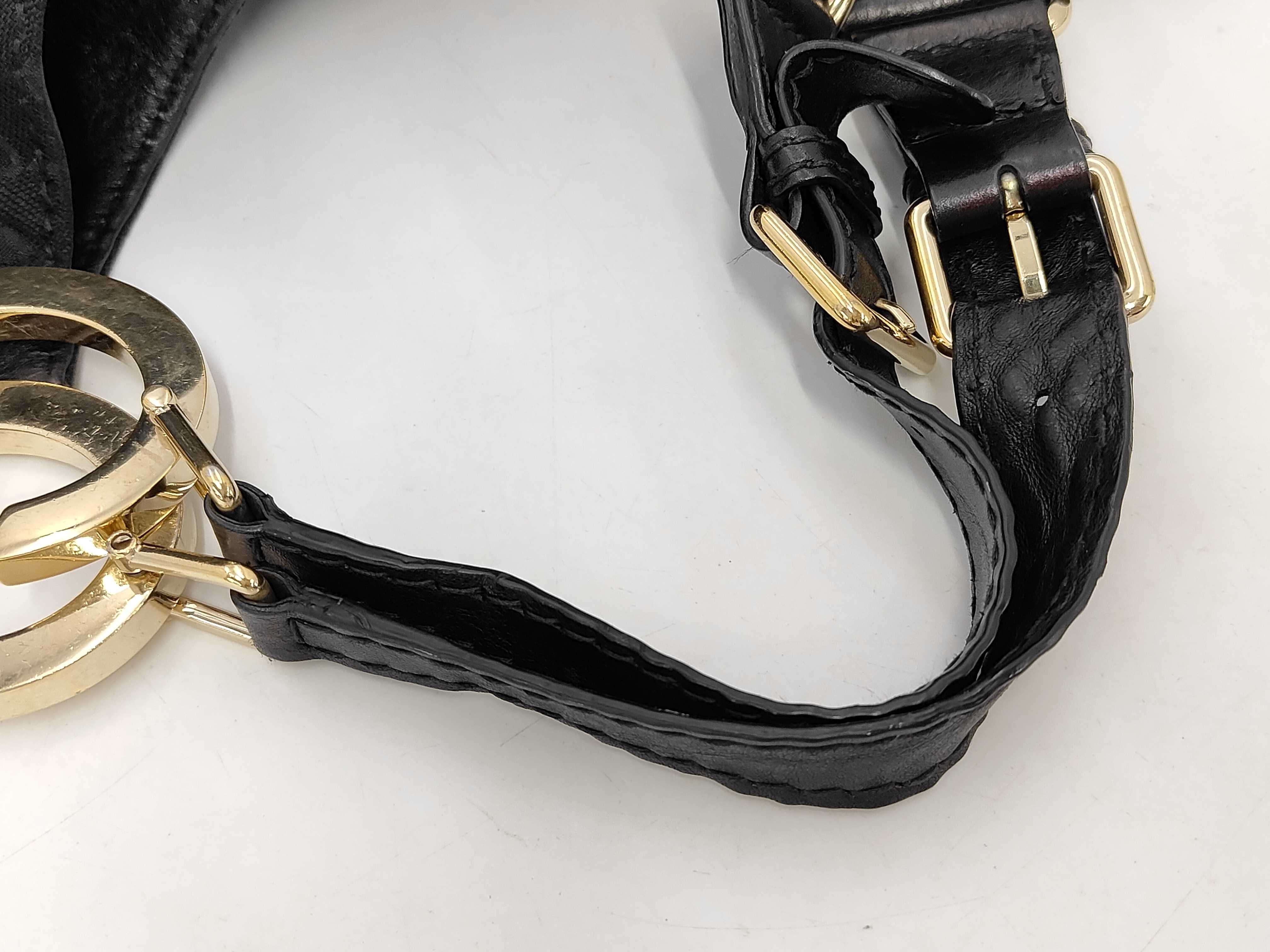 GG Canvas Charlotte Hobo Bag Black 203504 Shoulder Bag — view 5